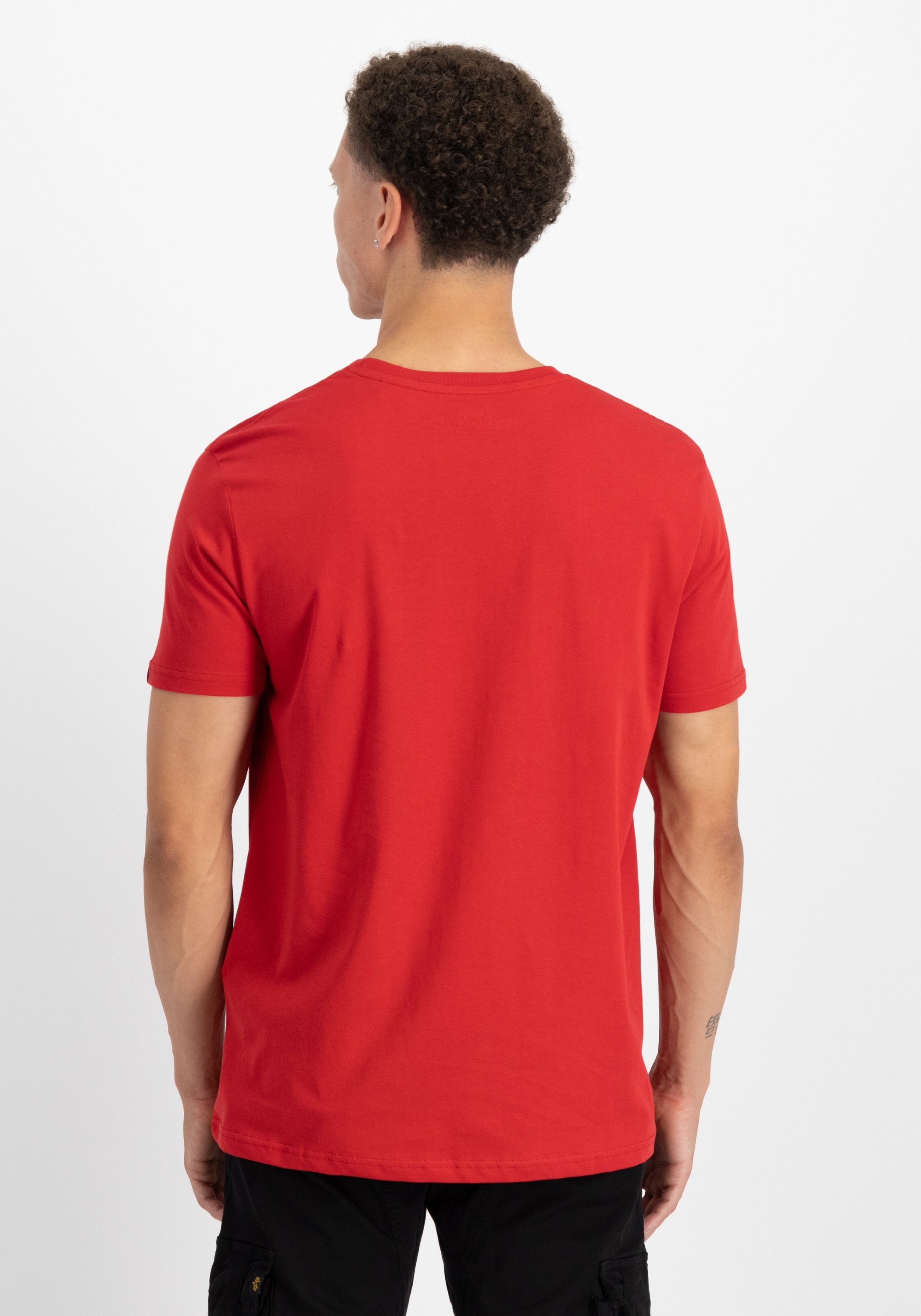 Alpha Industries T-Shirt Alpha Industries T speed Men - red/white T-Shirts Basic ML