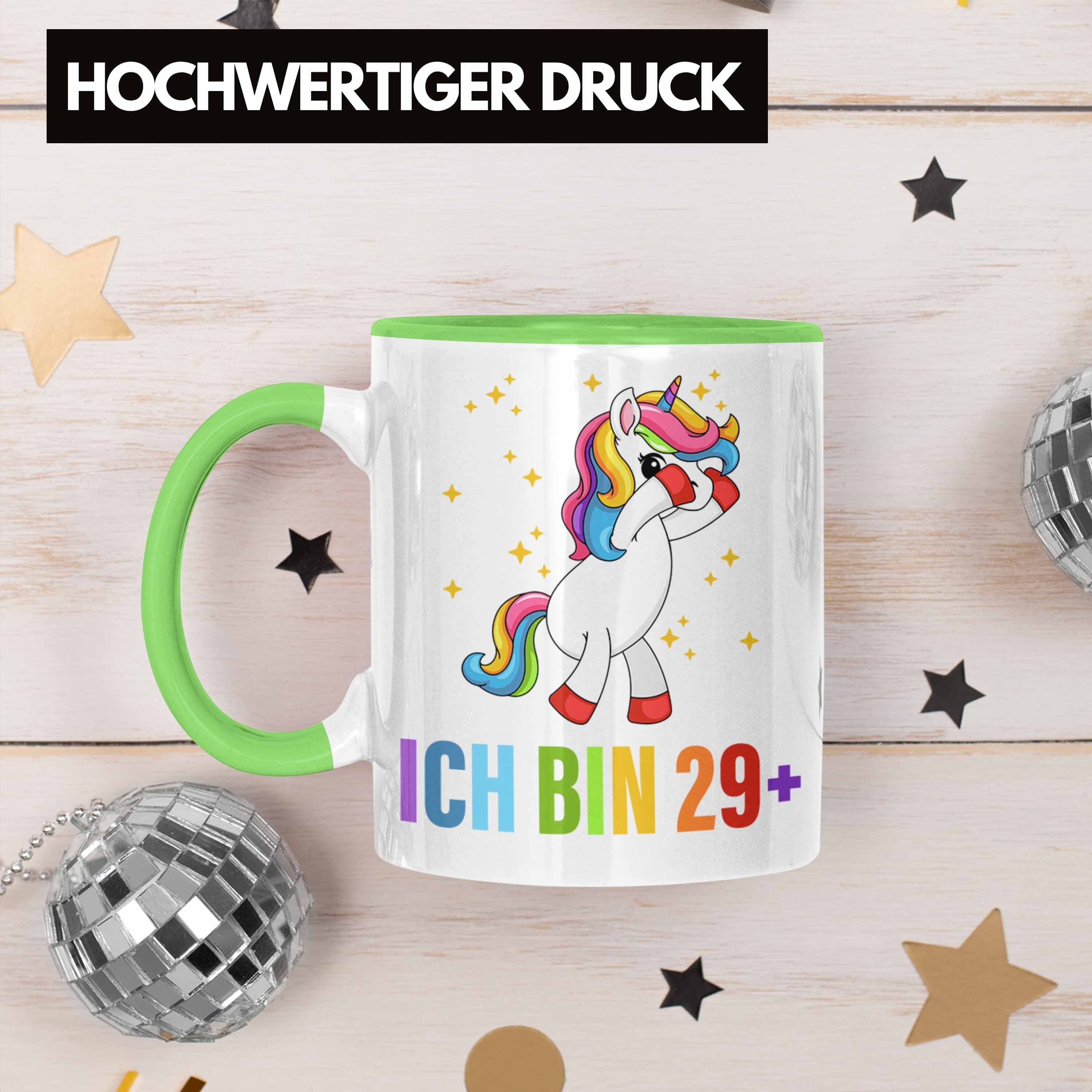 Ich Tasse 30. Tasse Einhorn Geschenkidee Geburtstag Bin Sprüche TRENDATION Becher Frauen Trendation Grün 29+ Männer