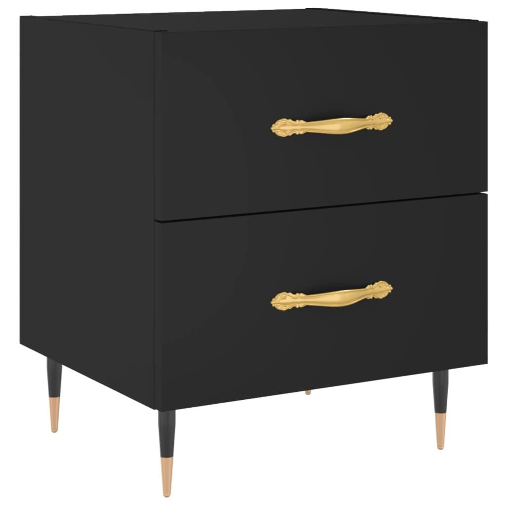 vidaXL Nachttisch Nachttisch Schwarz 40x35x47,5 cm günstig online kaufen