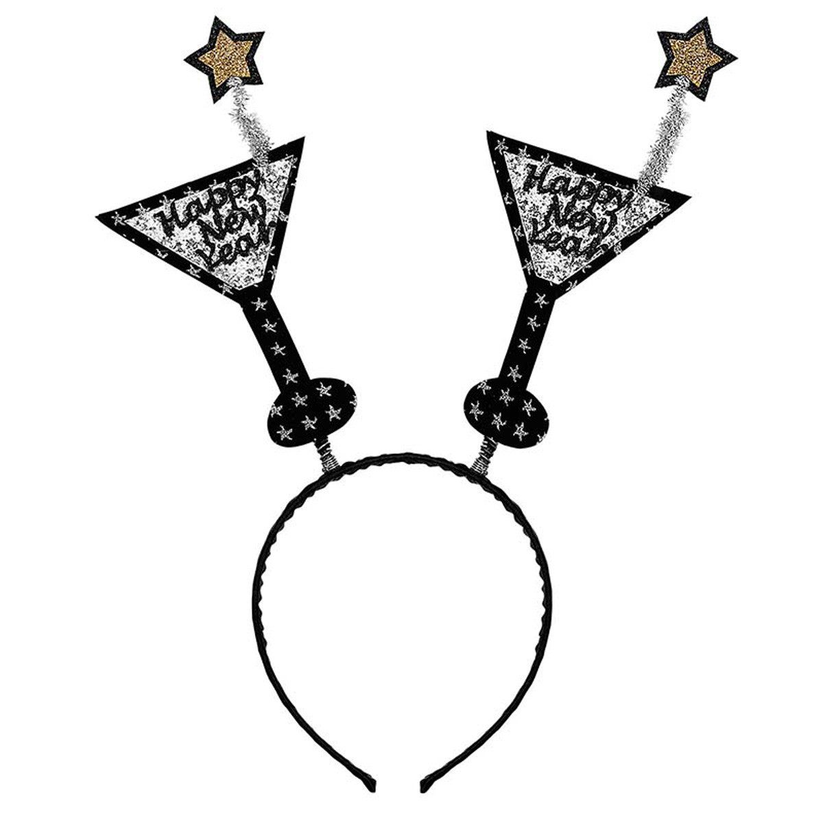 Widmann S.r.l. Kostüm Haarreif New Year Cocktail Silber