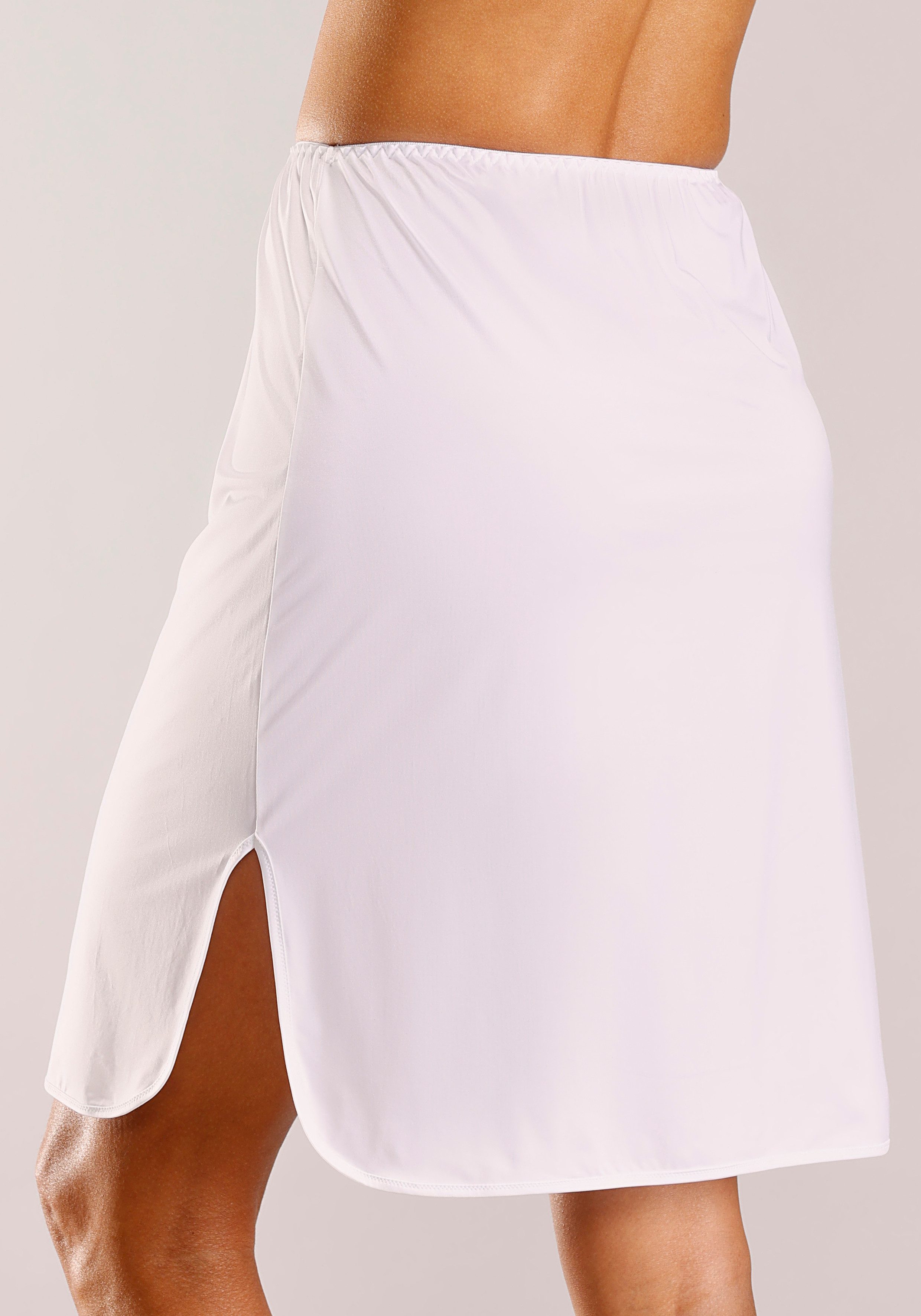 Nuance by Lascana Unterrock aus fließendem Material für eine mittlere Länge, Basic Dessous