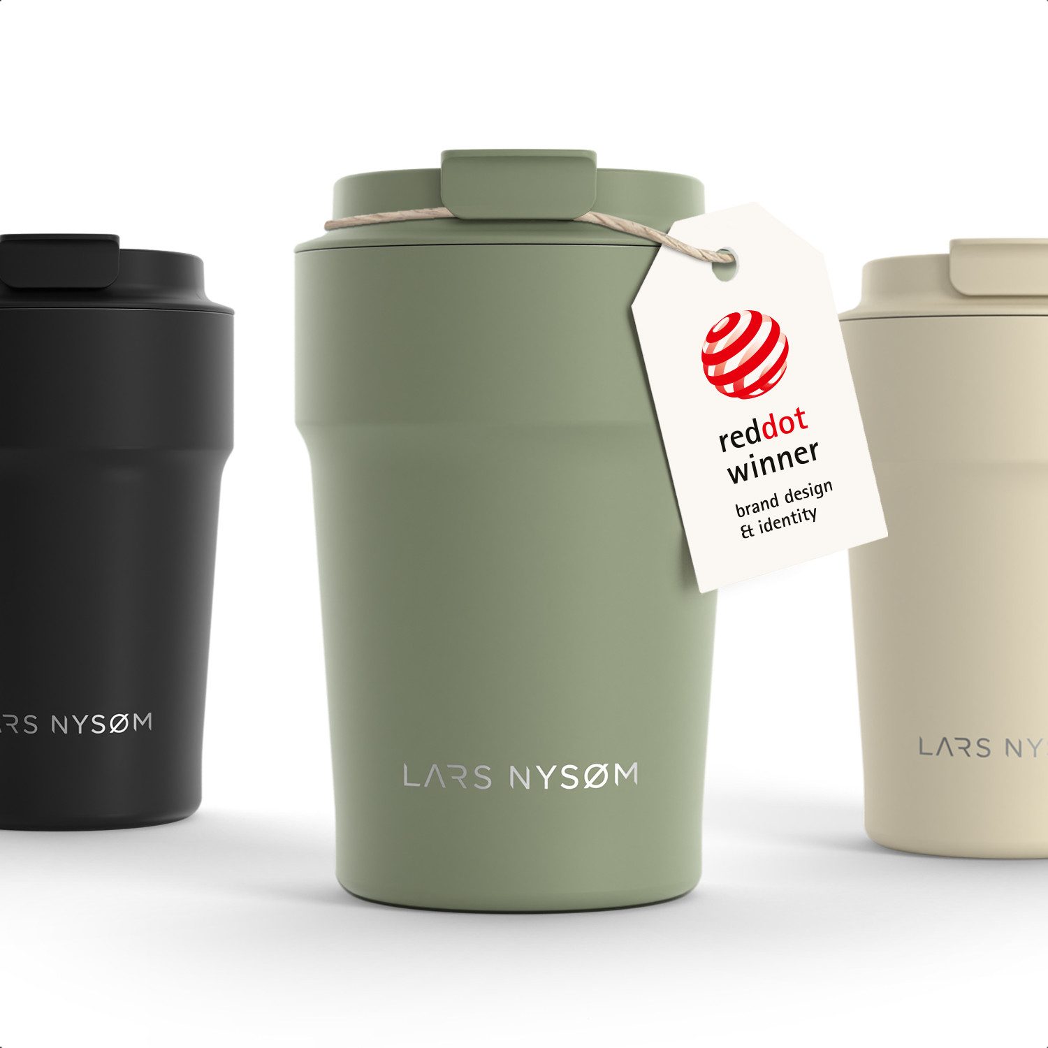 LARS NYSØM Thermobecher Bevægelse, 1-tlg., Thermobecher mit Vakuum Isolierung: 4h heiß / 8h kühl