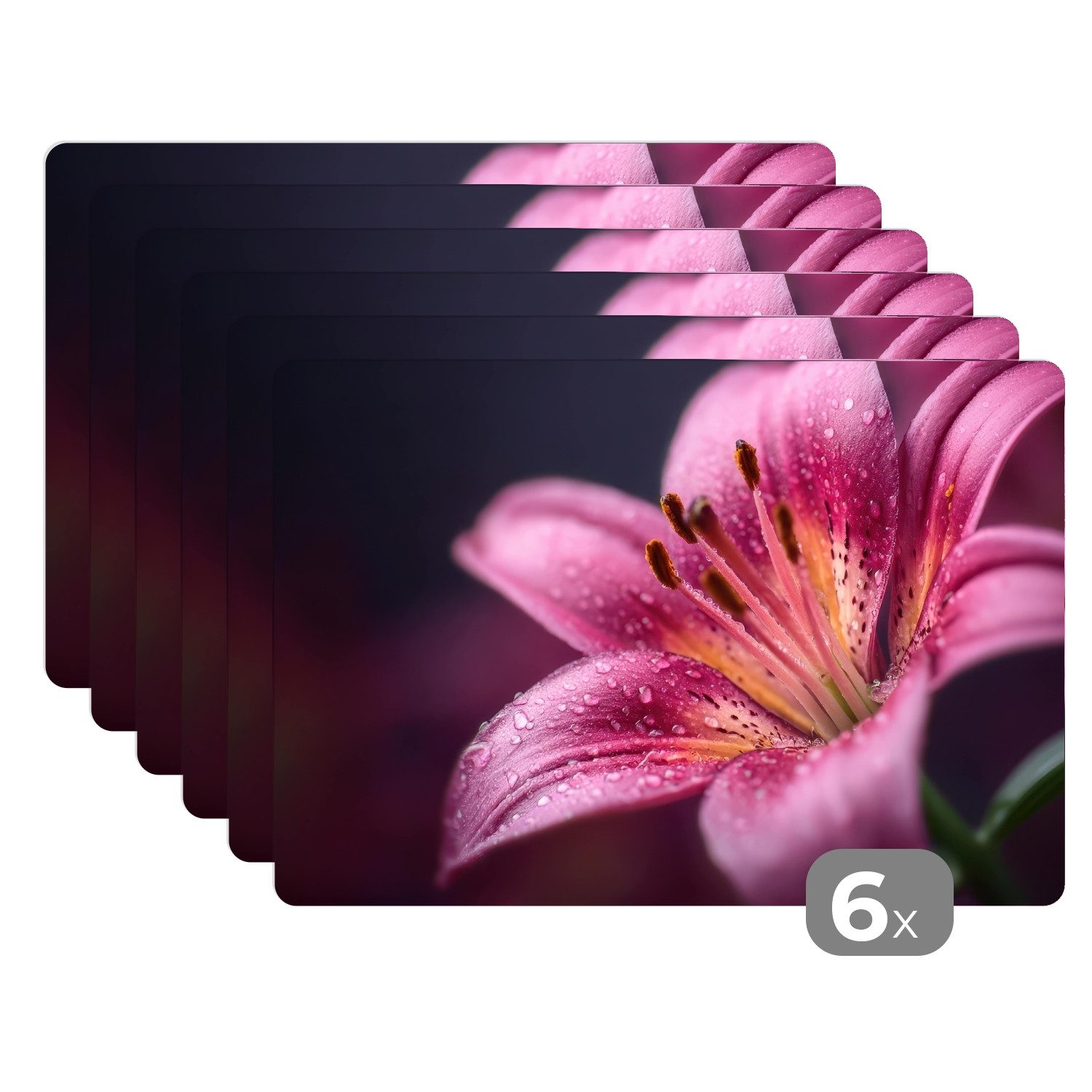 MuchoWow Platzset Rosa - Lilie - günstig online kaufen