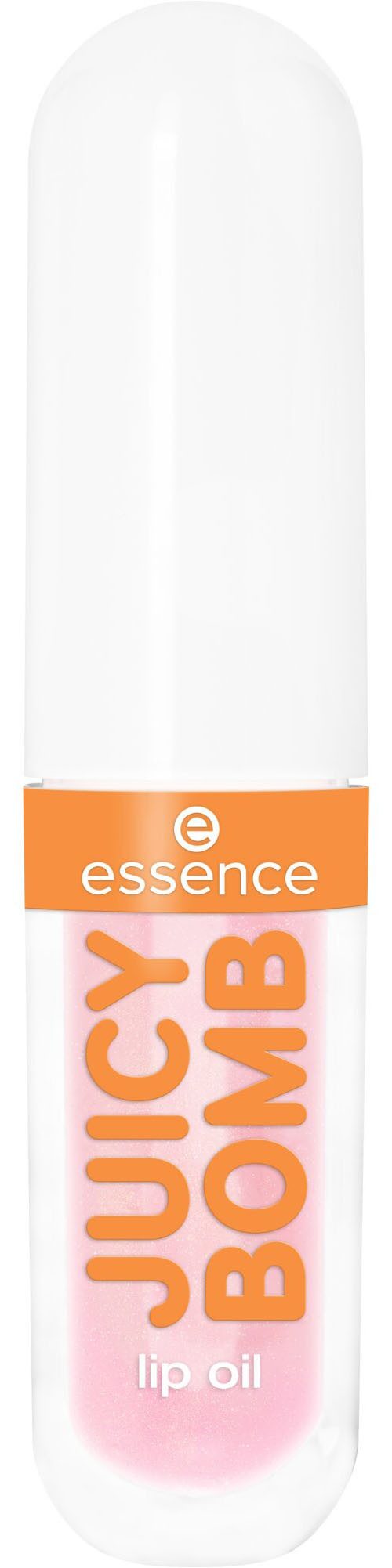 Essence Lipgloss JUICY BOMB PARTY JUMBO LIPGLOSS, 4-tlg., Ultraglänzendes Finish, transparente Textur, Litschi-Duft, vegan.