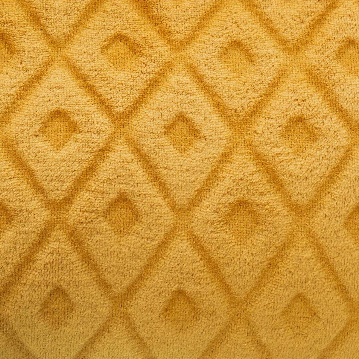 Wohndecke ATMOSPHERA – Decke Ocker mit Rautenmotiv, 180 x 230 cm - Atmosphera, Atmosphera Créateur d'intérieur