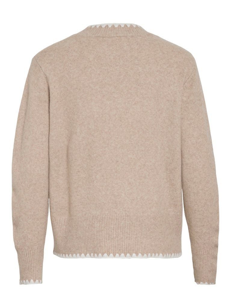 Vila Rundhalspullover VIHEFNA STITCH DETAIL günstig online kaufen