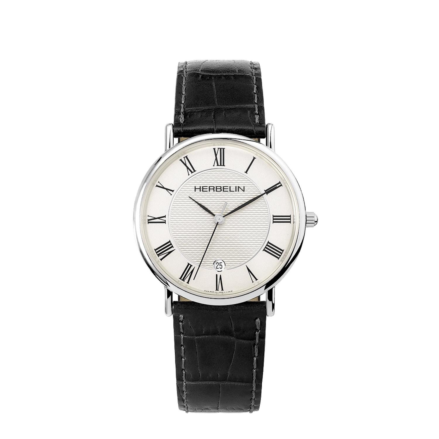 Quarzuhr Michel Herbelin Herren Uhr 12248/08 Classic