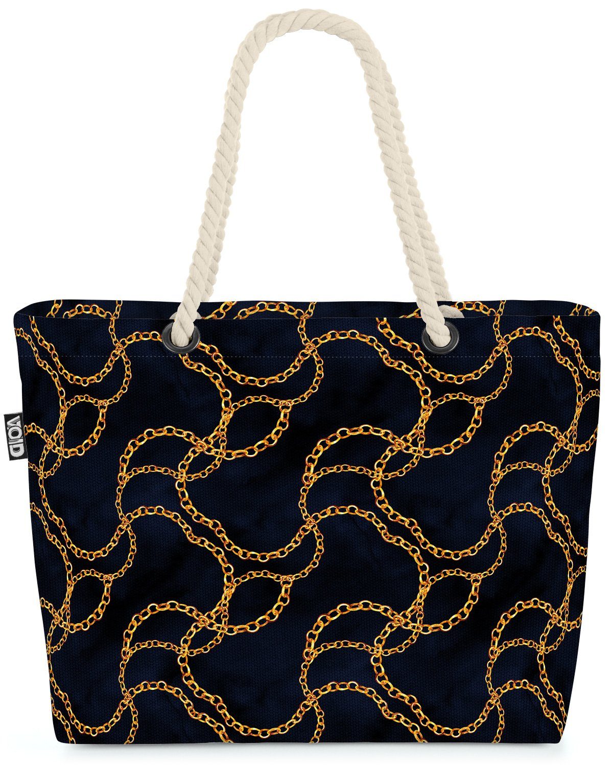 VOID Strandtasche (1-tlg), Barock Fashion Antike antik Italien griechenland Ketten Muster Design
