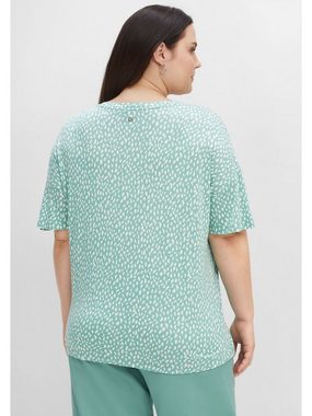 Sheego T-Shirt Große Größen mit Minimalprint, aus reiner Viskose