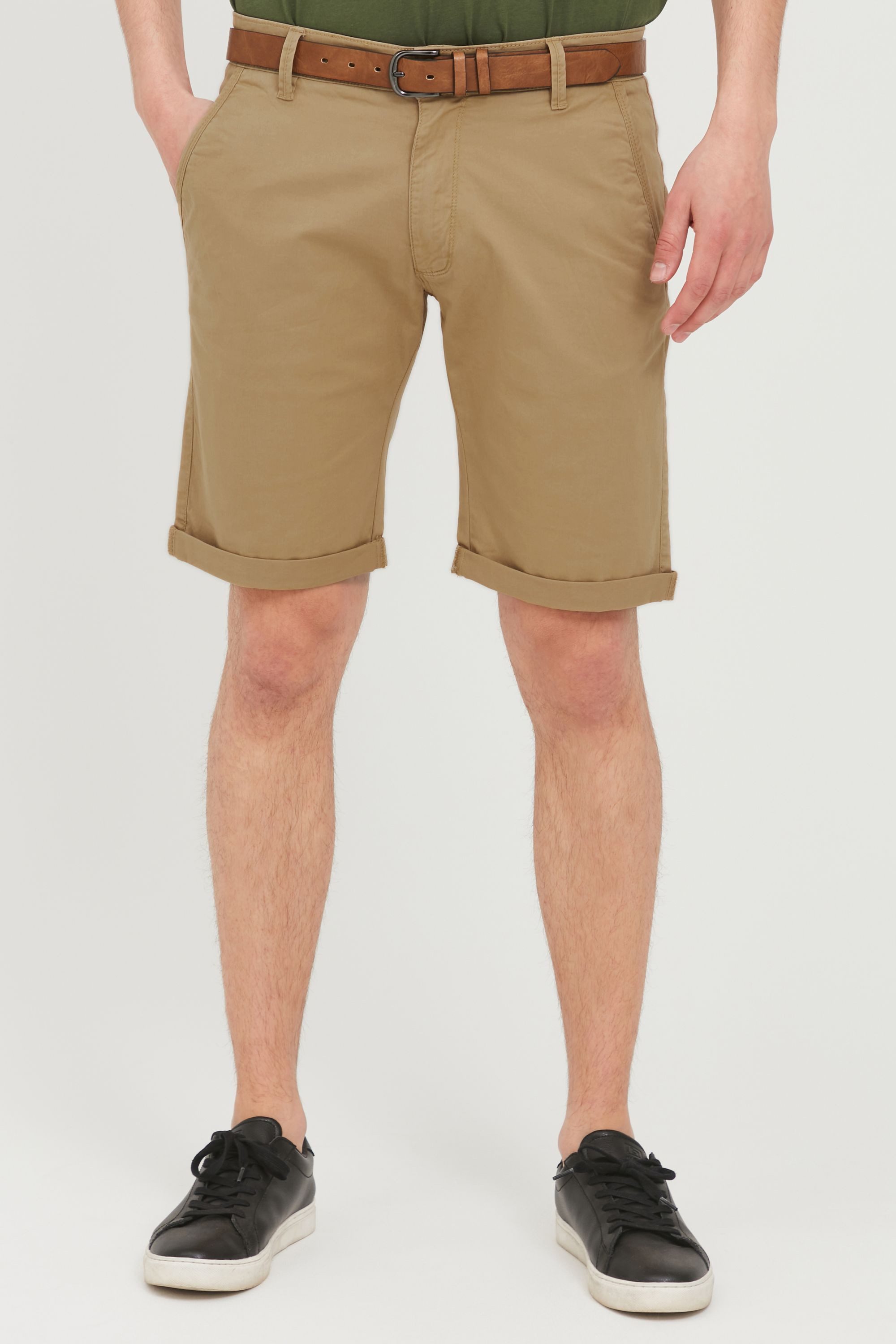 Indicode Chinoshorts IDTenefa Chino Shorts mit Gürtel