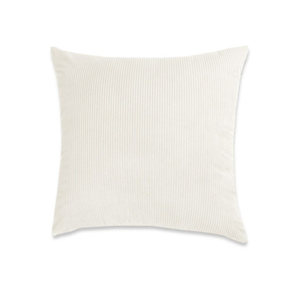 REALLaxx Dekokissen Antje Cord Kissen, 45x45 / 50x70cm, gestreifter Cord Kissenbezug inkl. Füllung