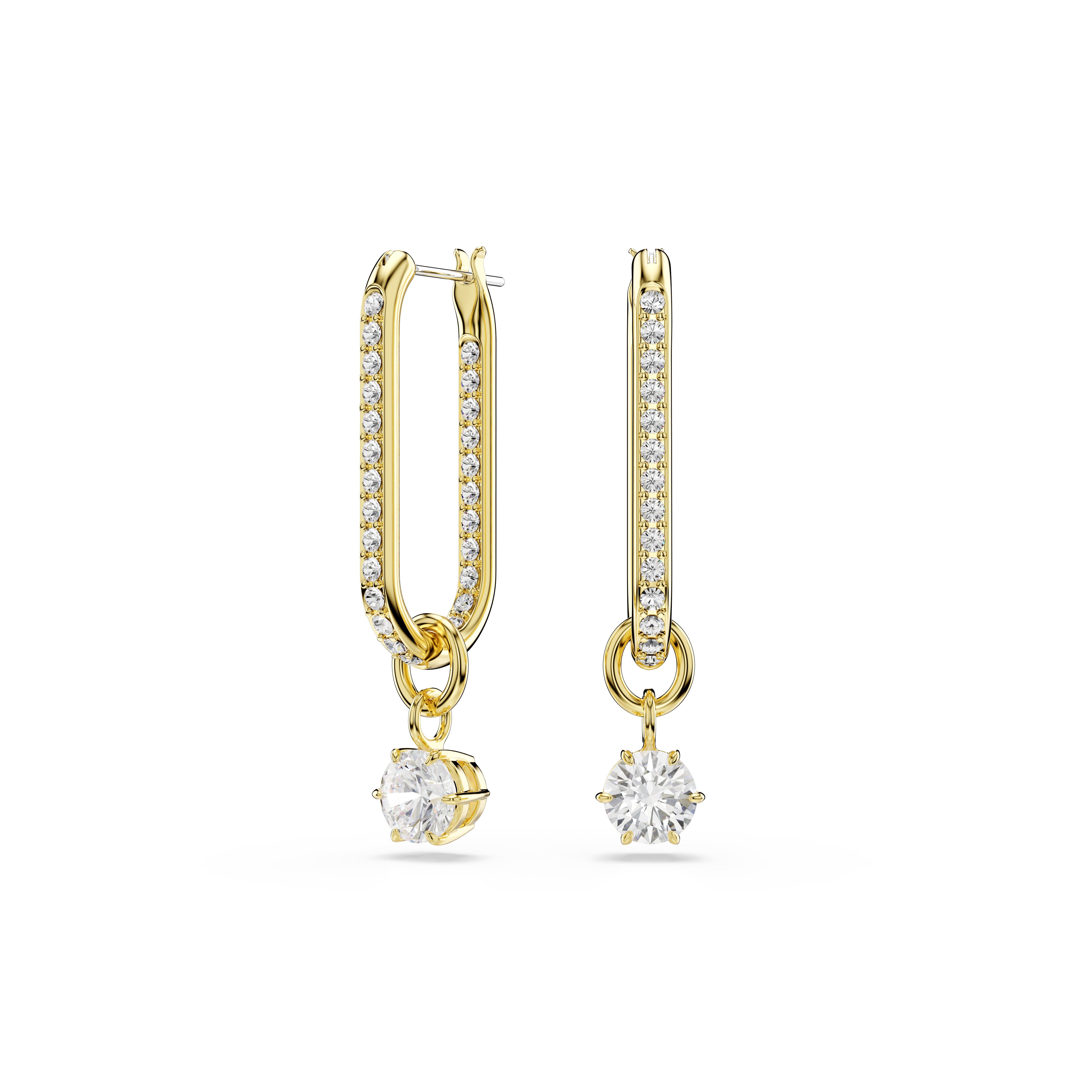 Swarovski Paar Creolen Schmuck Geschenk Constella Ohrringe, Swarovski® Kristall, Swarovski® Zirkonia (s) - Einhänger abnehmbar