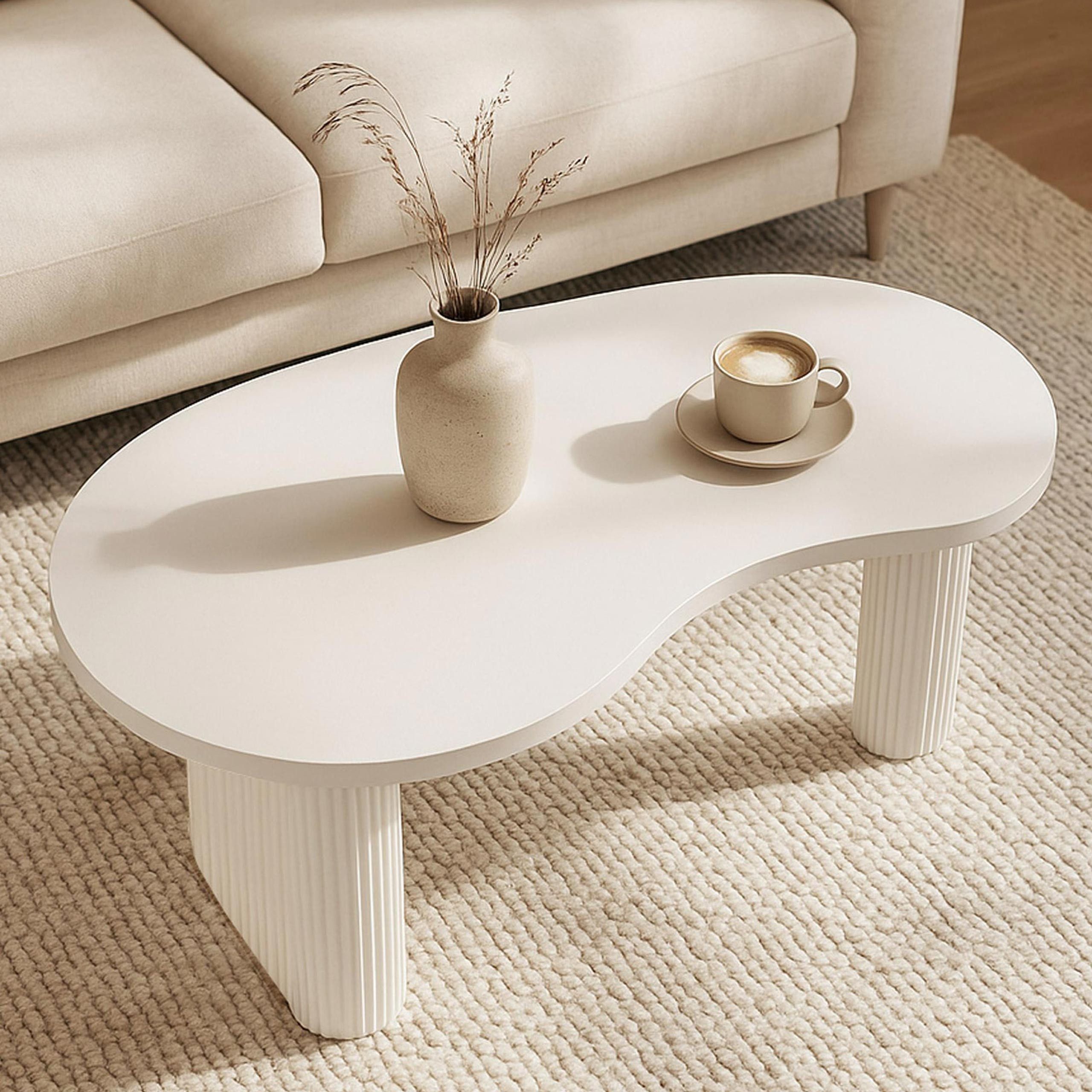 MCW Couchtisch MCW-O29, Inklusive Fußbodenschoner