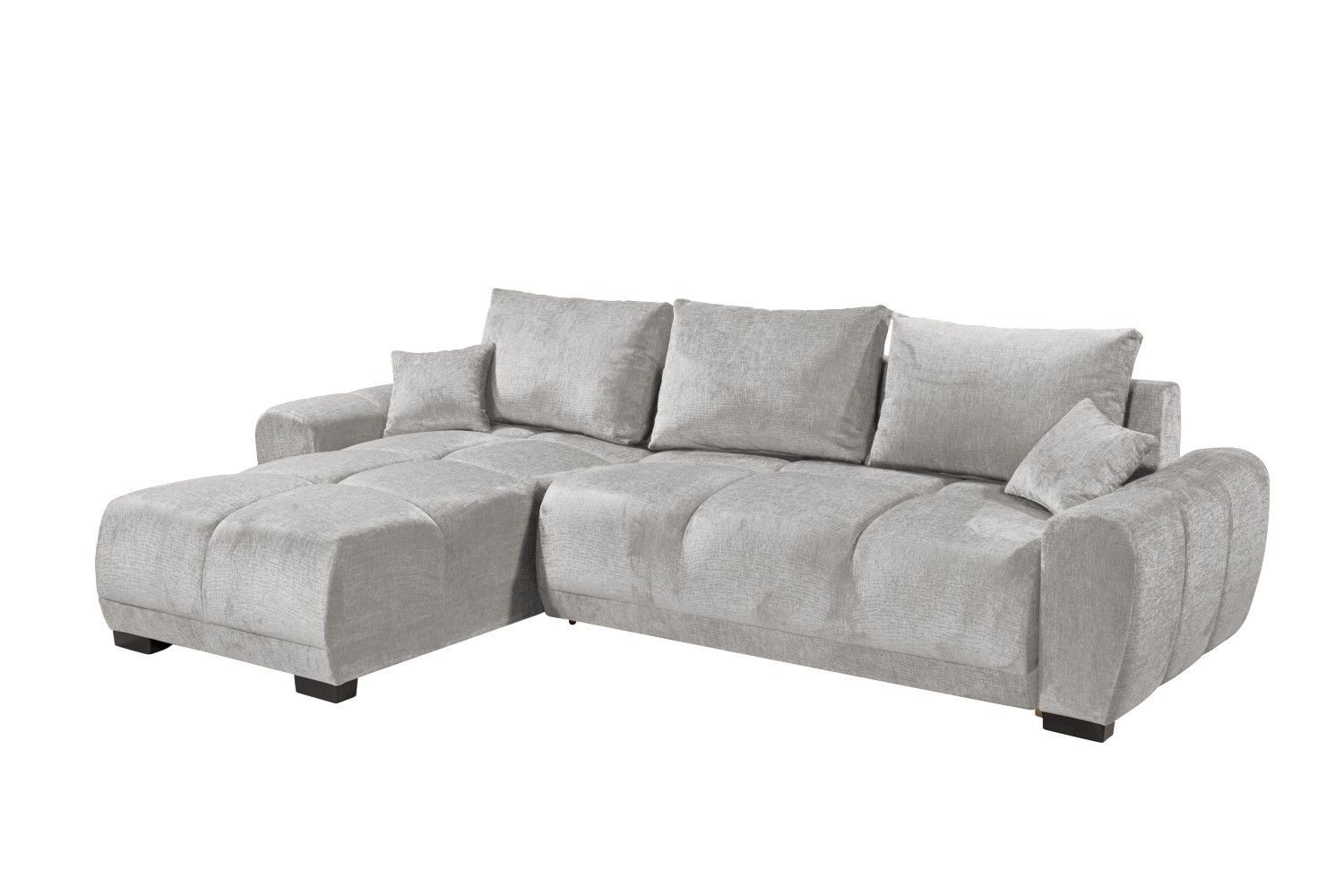 ED EXCITING DESIGN Ecksofa Dexter, mit Schlaffunktion, Bettkasten, beidseitig montierbar