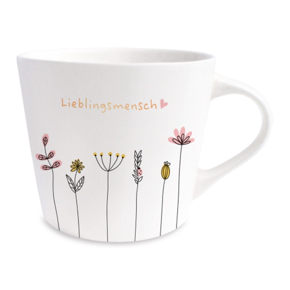 Grafik Werkstatt Tasse Goldtasse Lieblingsmensch, Porzellan, mit Echtgold veredelt