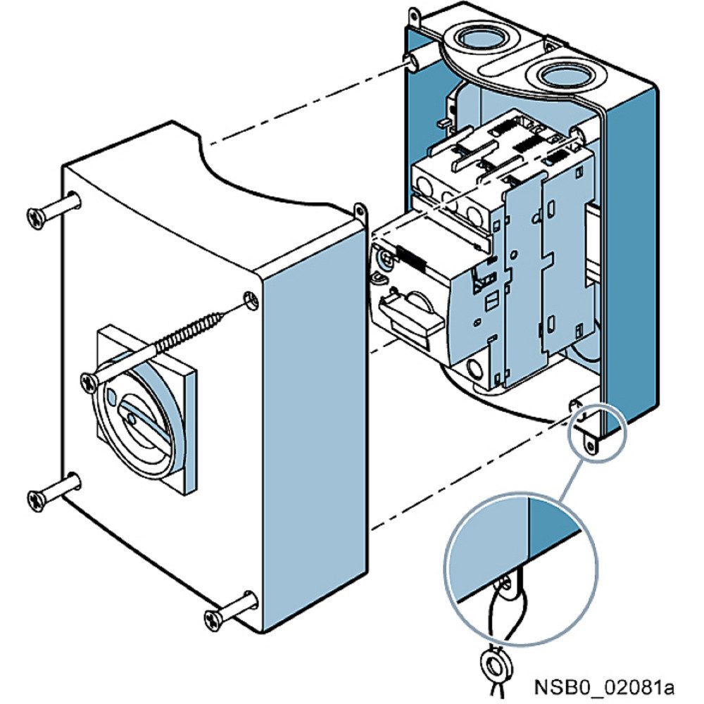 SIEMENS Stromstoßschalter Siemens 3RV1923-1GA00 Leistungsschalterzubehör 1 St. (B x H x T) 10, (3RV1923-1GA00)