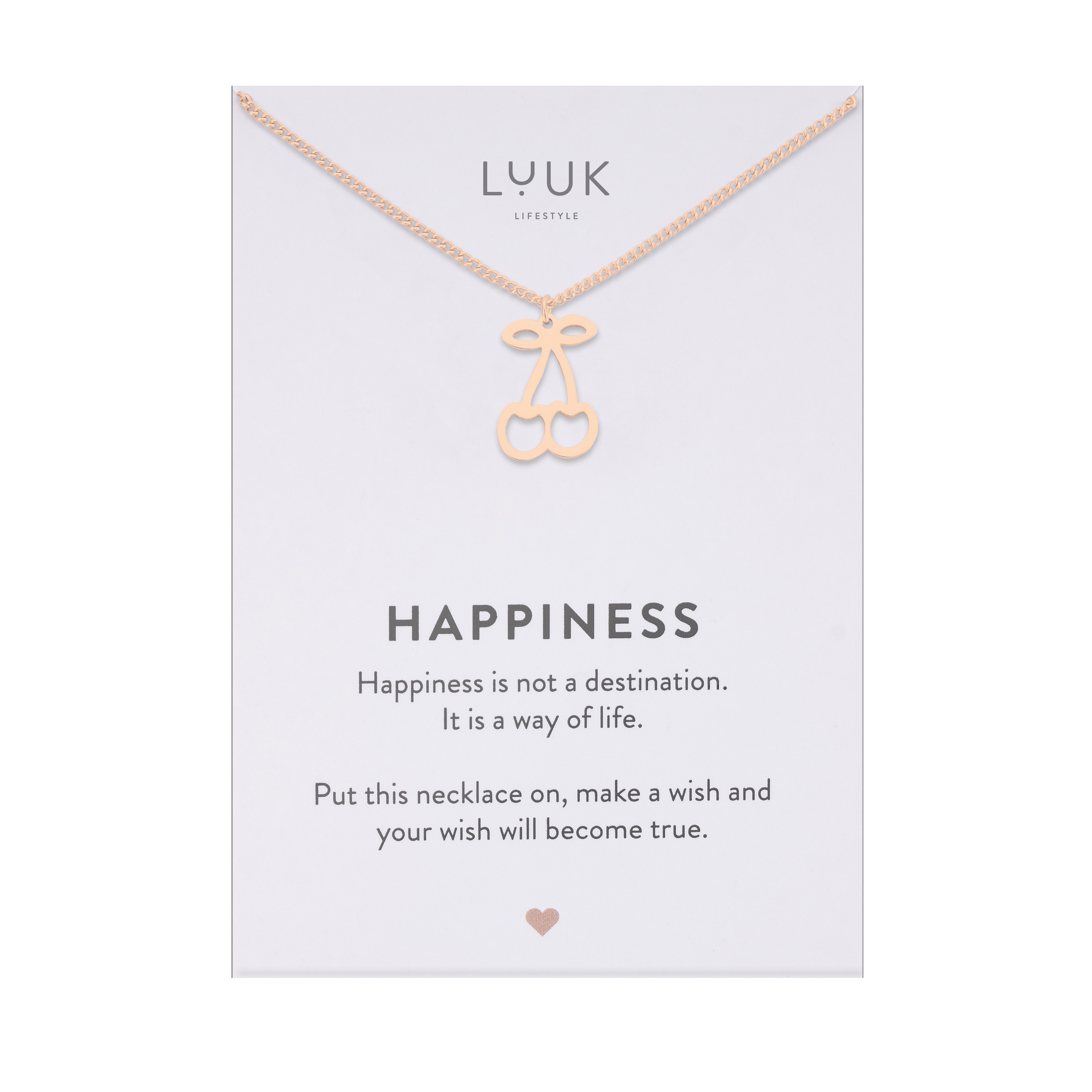 LUUK LIFESTYLE Kette mit Anhänger Kirsche, günstig online kaufen