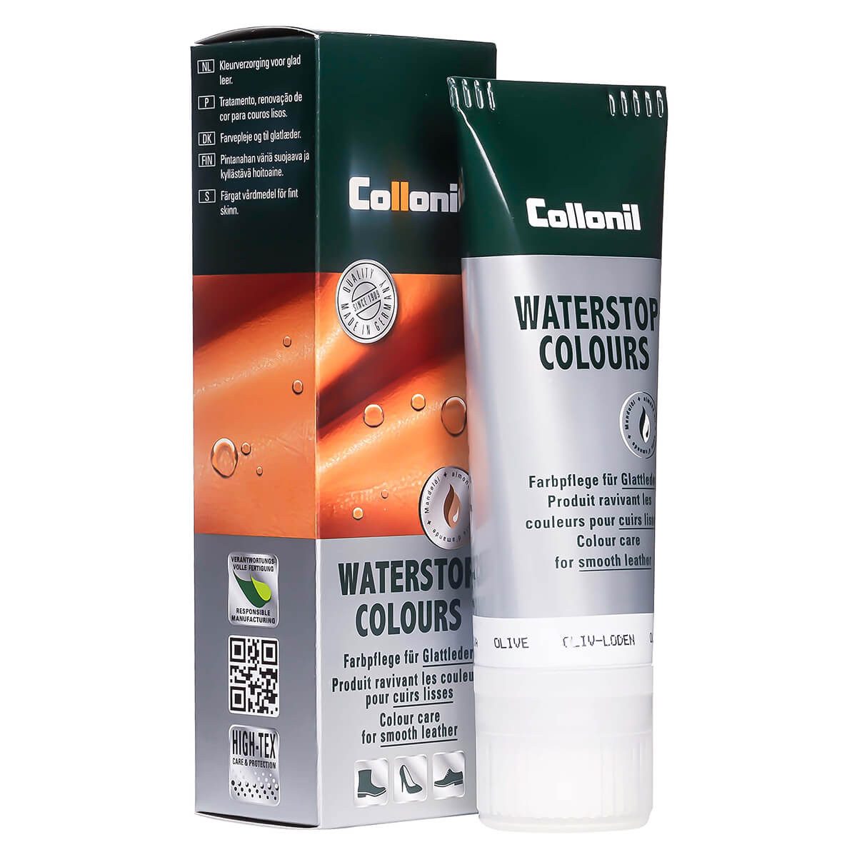 Collonil Waterstop Colours - Farbige Pflege- und Imprägniercreme für Glattleder Schuhcreme