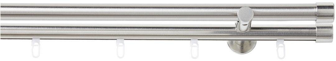 Good Life Kombi-Vorhangstange Gorra, Ø 20 mm, 2-läufig, Fixmaß, mit Bohren, verschraubt, Aluminium, Kunststoff, Metall. € 30,36