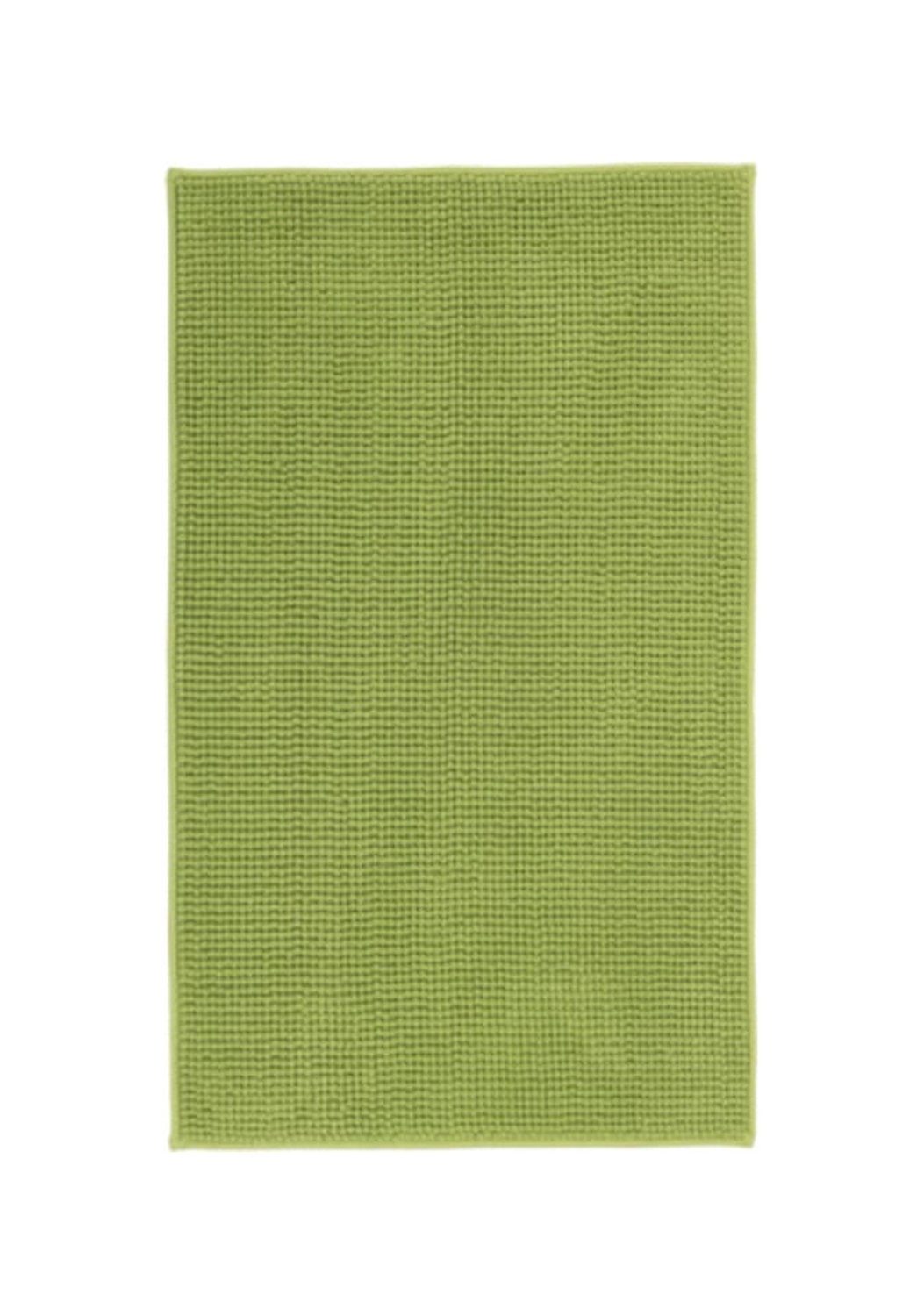 Gözze Badematte CHENILLE, Apfelgrün, 70 x 50 cm, Uni, Höhe 15.0 mm, rutschhemmend beschichtet, fußbodenheizungsgeeignet, Polyester, rechteckig