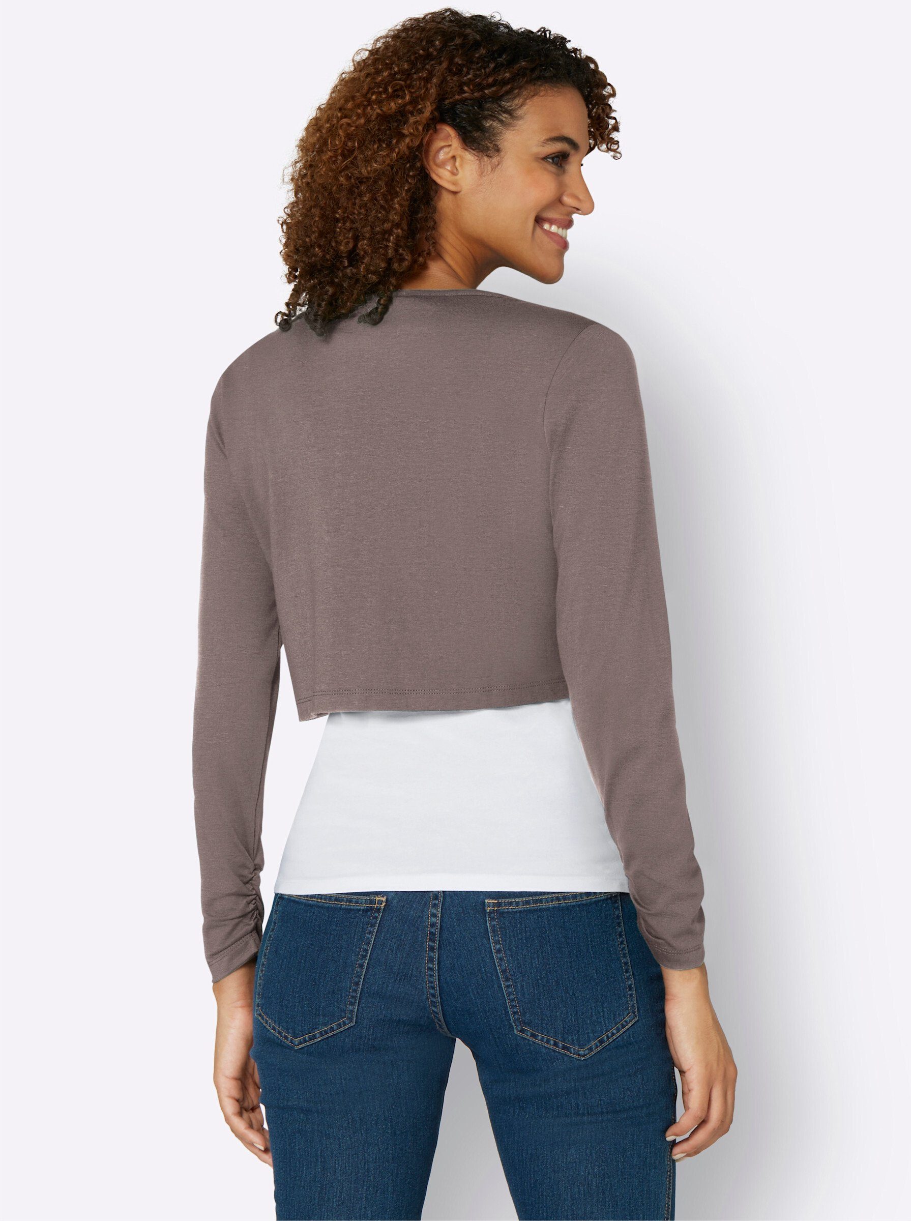 Casual Looks Shirtjacke "Shirtbolero", (1 tlg.) günstig online kaufen