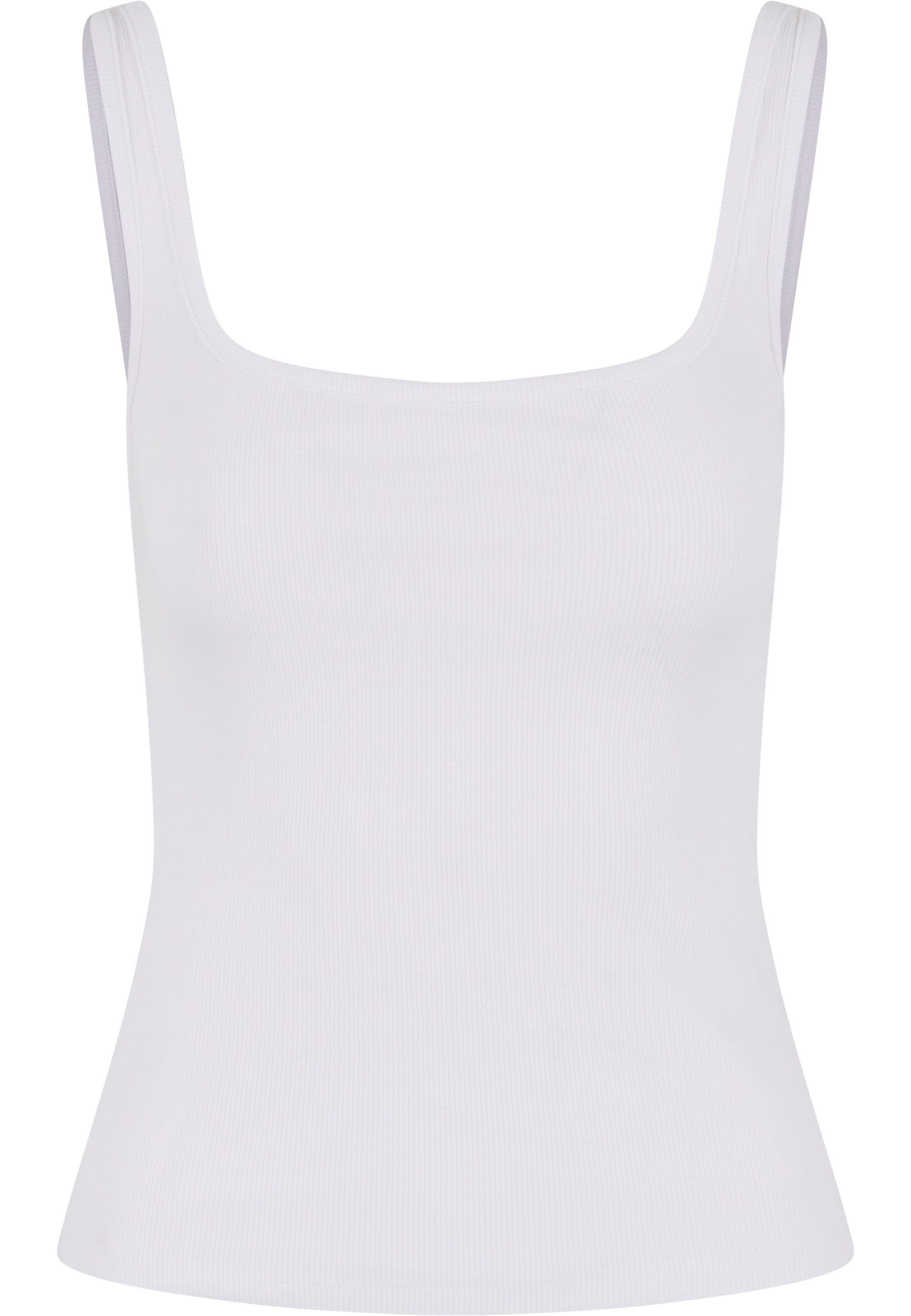 URBAN CLASSICS Tanktop Urban Classics Ladies Wide Neck Rib Top 2-Pack