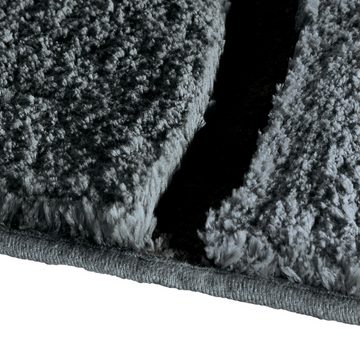 Duschmatte Duschvorlage "Louisville" halbrund REDBEST, Höhe 20 mm, Streifen