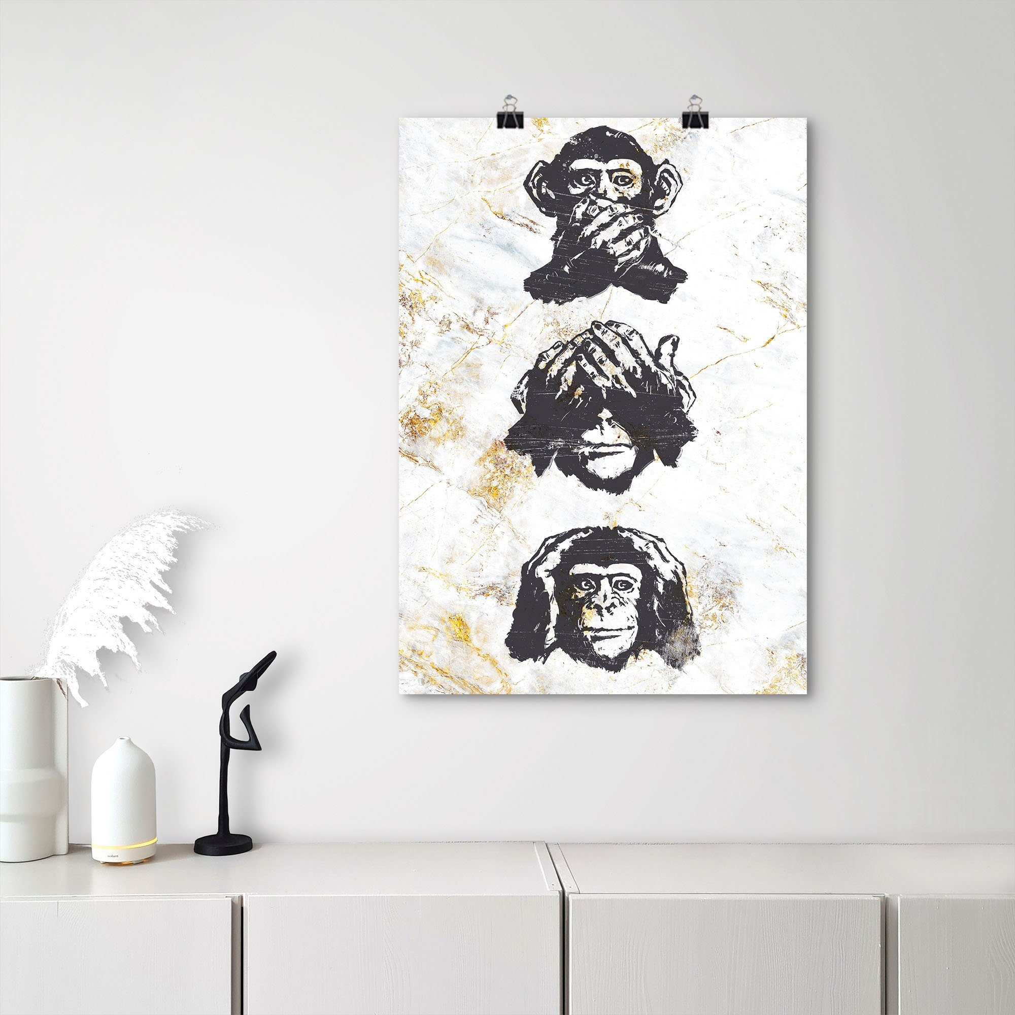 Leonique Poster Affen, Tiere (1 St), ohne Rahmen günstig online kaufen