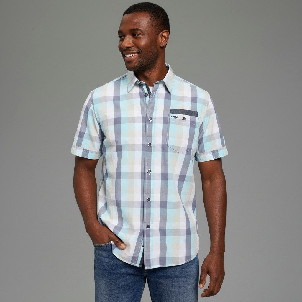 KangaROOS Kurzarmhemd Kurzarm, für Casual- und Streetwear, aus Baumwolle, Comfort Fit. € 39,99, (€ 39,99 pro 1 Stk).