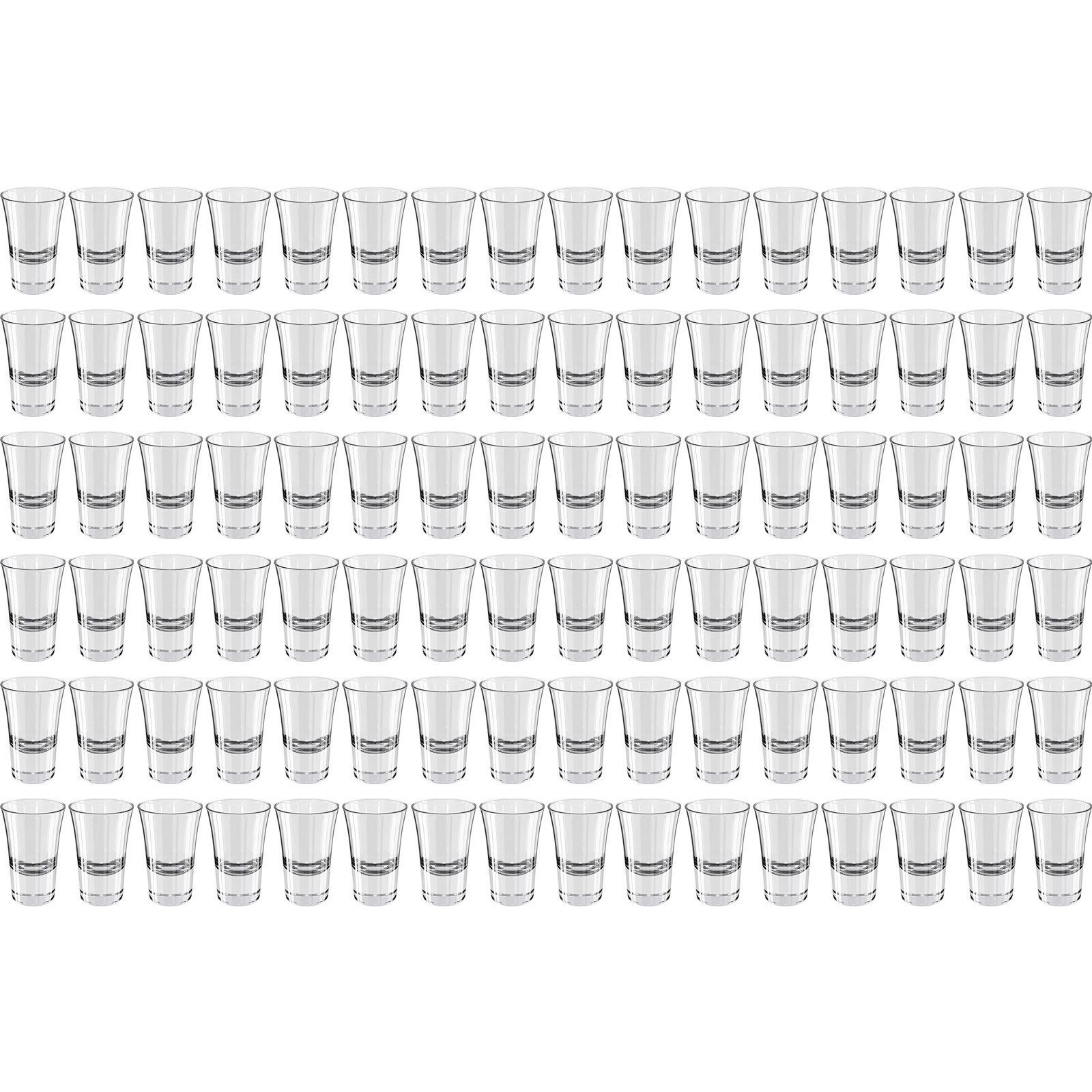 Wellgro Glas Wellgro 3,4cl Schnapsgläser - 4,5 x 7 cm - Shotgläser, 96-tlg.
