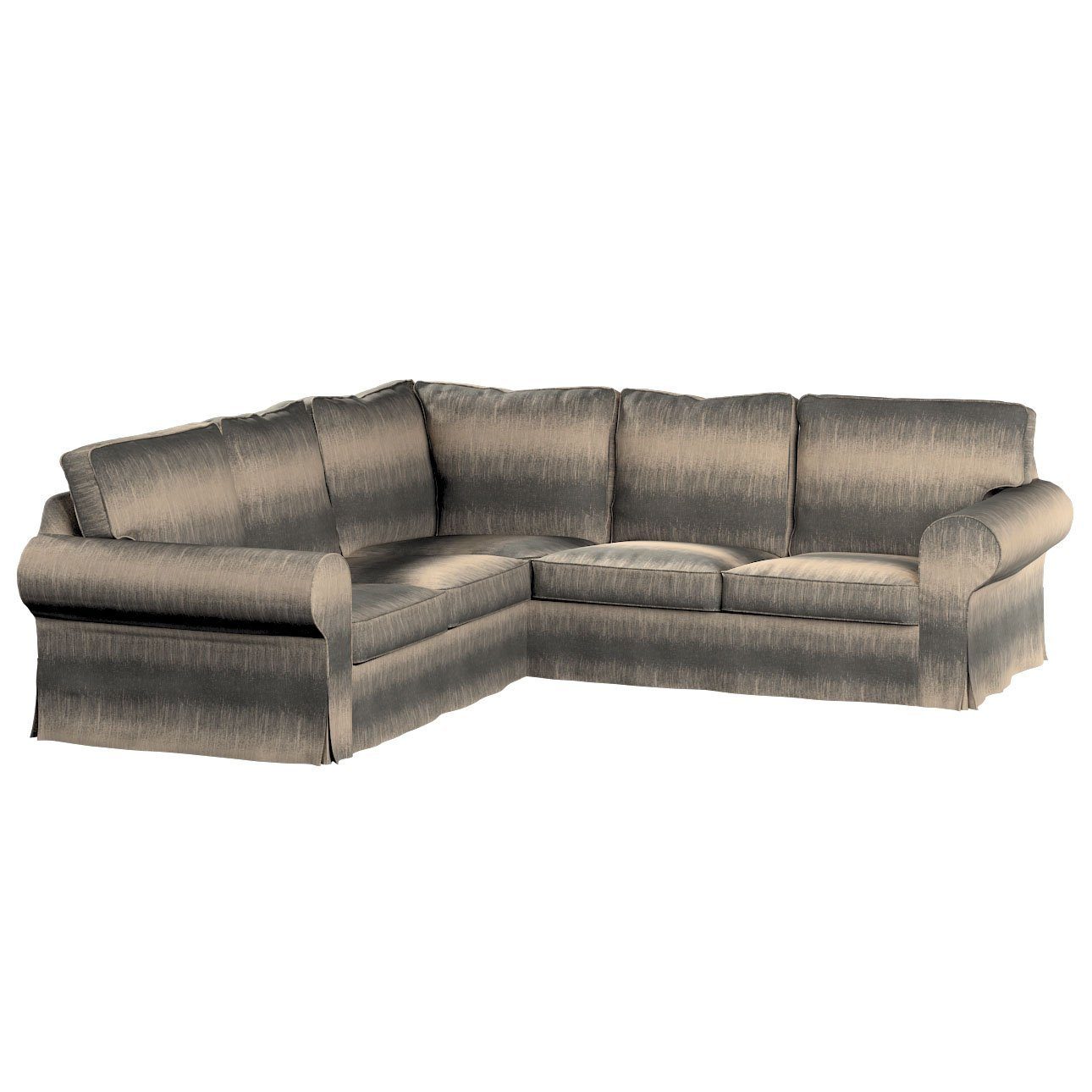 Sofahusse Ektorp Ecksofa, Living, Dekoria grau-beige