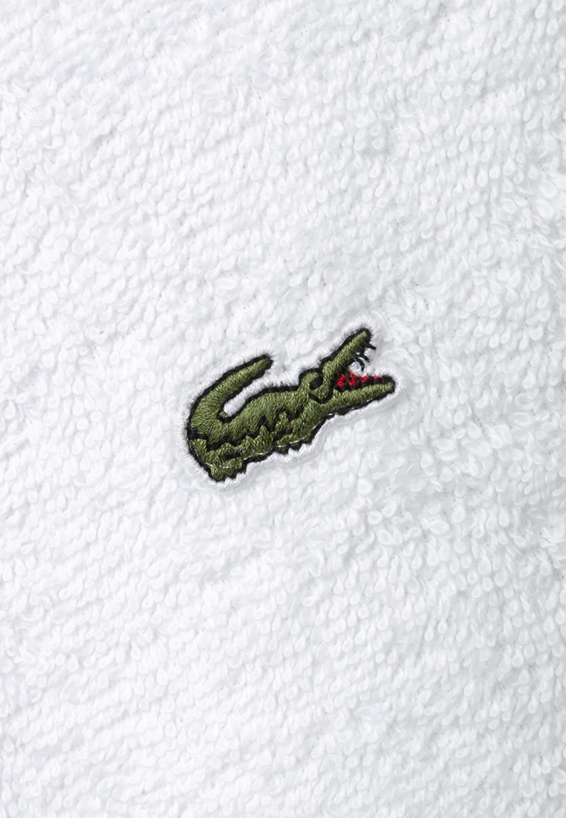 Lacoste Handtuch LLECROCO, Frottier (1-St), mit Label-Applikationen