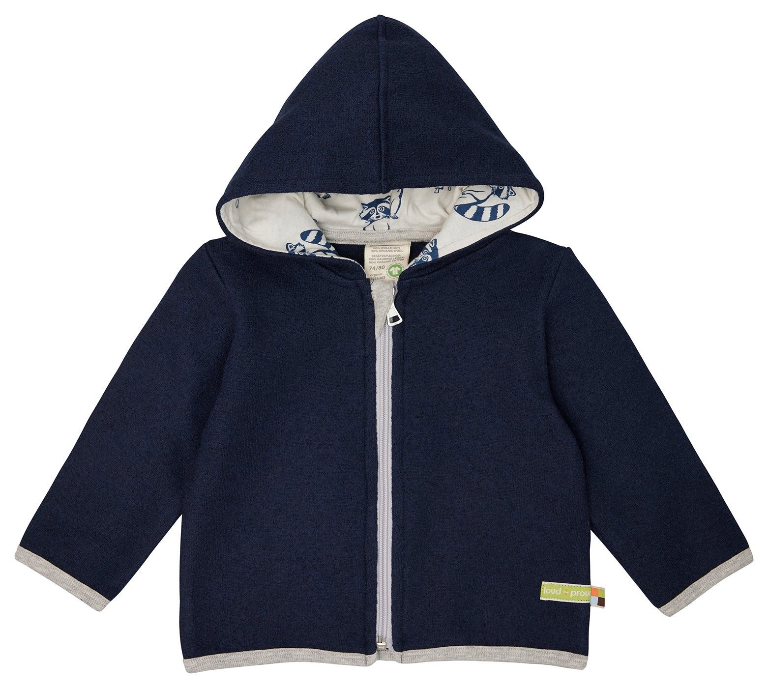 loud + proud Walkjacke, aus Wollwalk mit Kapuze