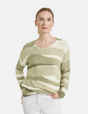 GERRY WEBER Rundhalspullover Strickpullover mit überschnittenen Schultern