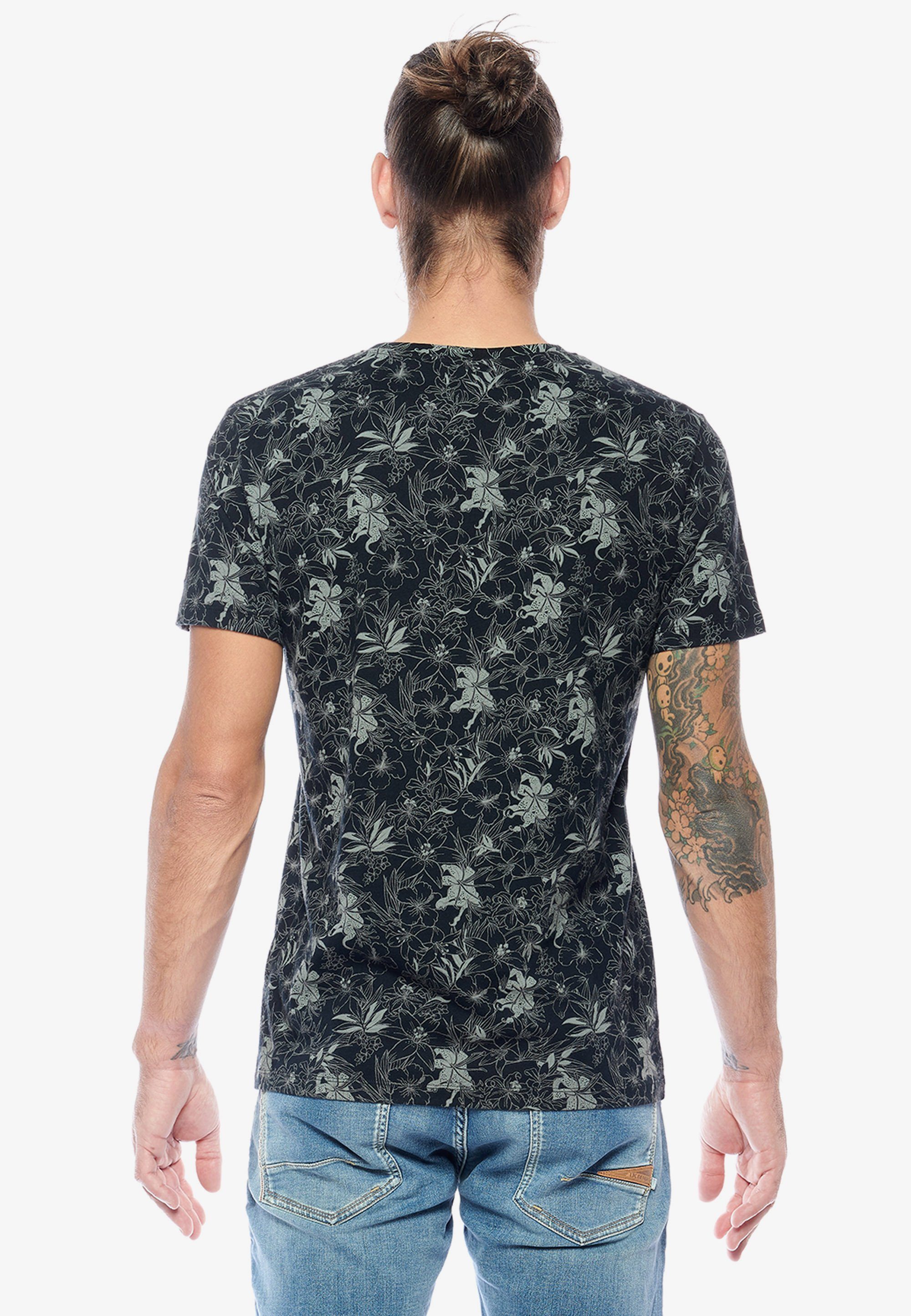 Blüten-Alloverprint Temps Cerises mit DRIFT T-Shirt Le tollem Des