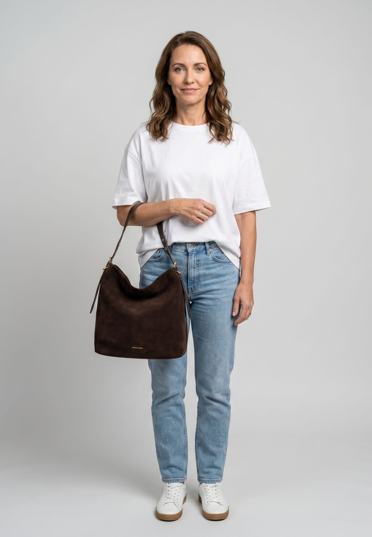 EMILY & NOAH Beuteltasche E&N Laren, Logo Patch