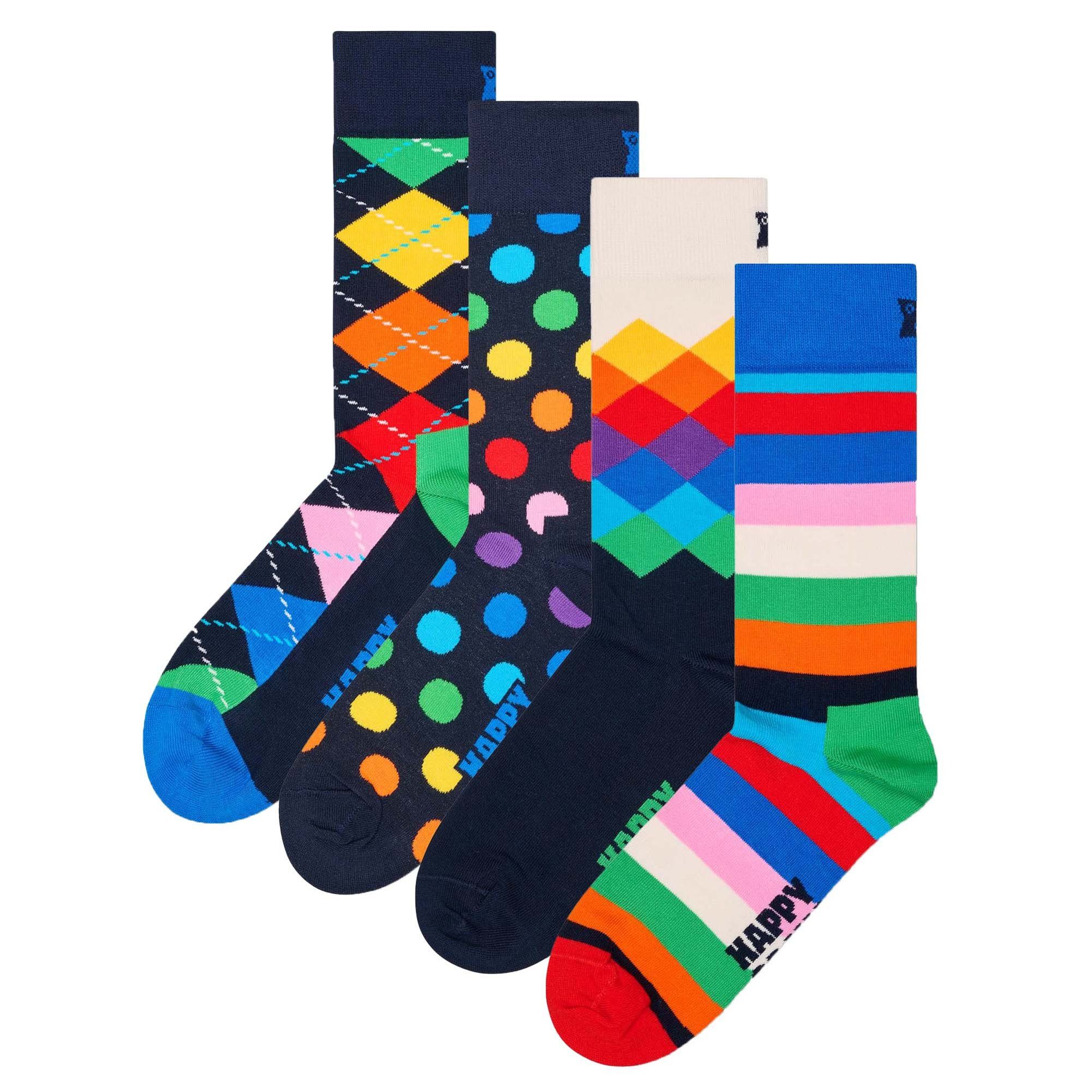 Happy Socks Kurzsocken Unisex Socken 4er Pack Baumwolle (Packung, 4er Pack) günstig online kaufen