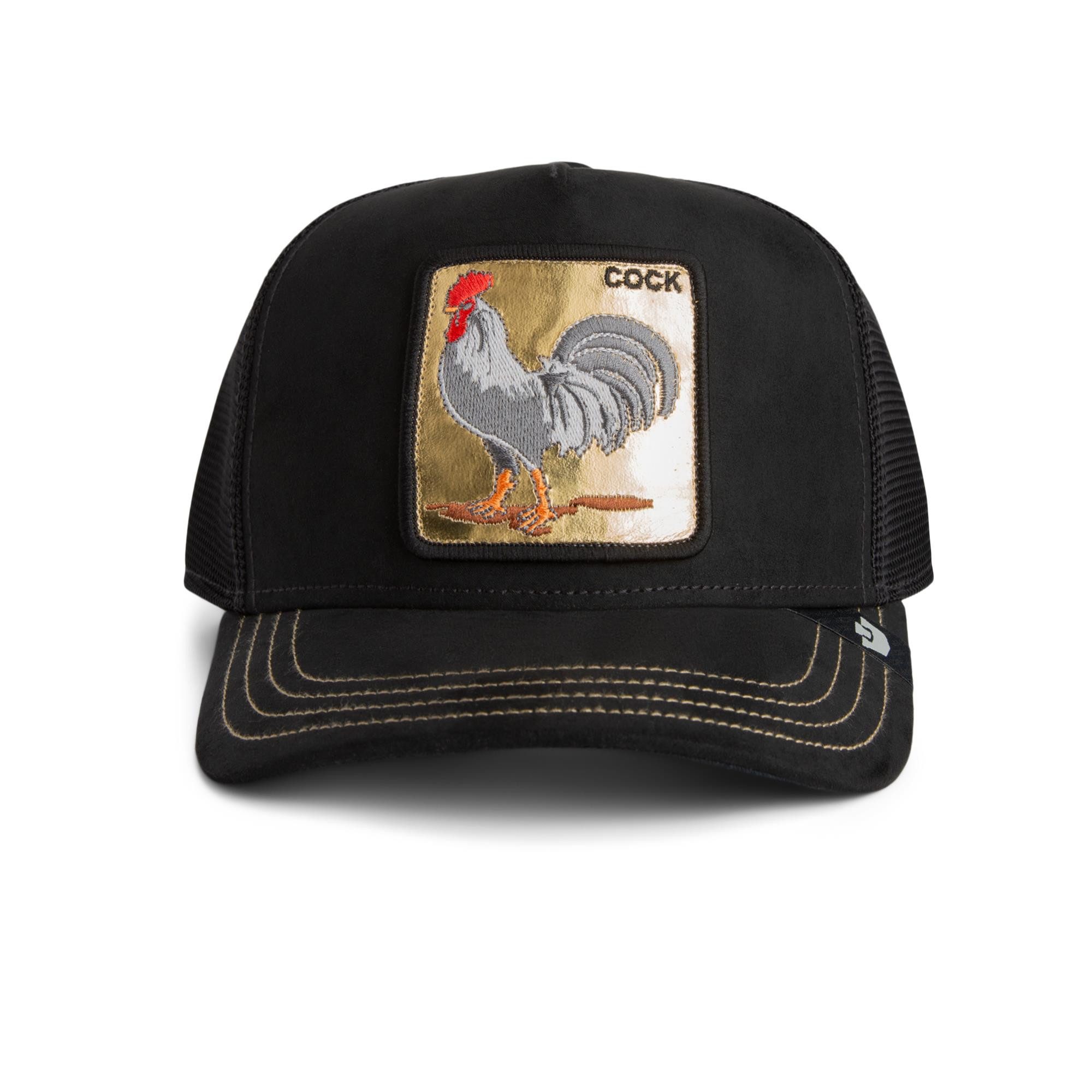 GOORIN Bros. Trucker Cap Goorin Bros. Golden Cock Trucker Cap Golden Suede black (Basecap, Meshcap, Trucker Kappe)