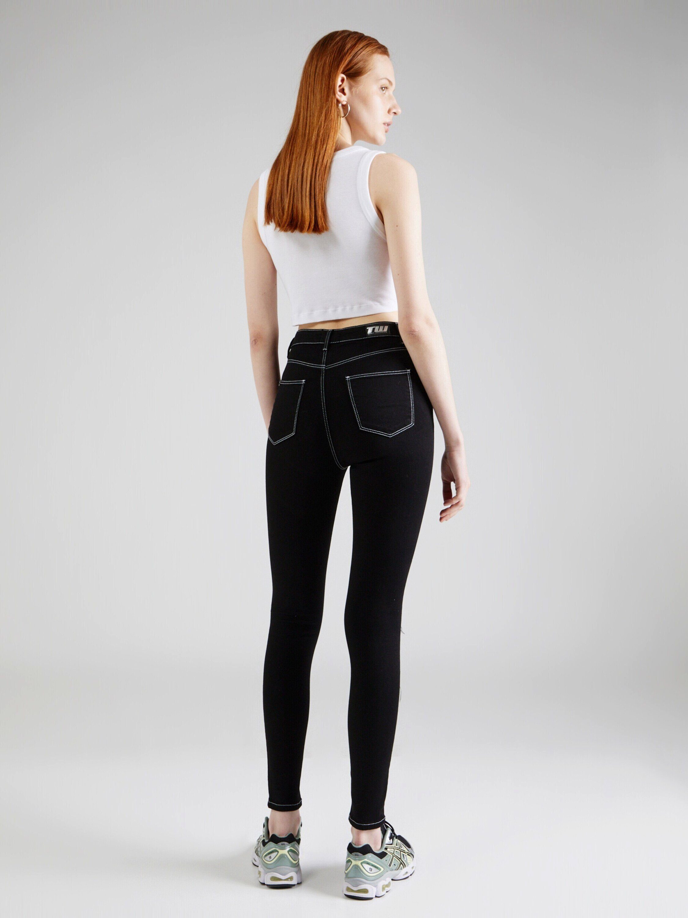Plain/ohne Details Skinny-fit-Jeans Tally (1-tlg) Weijl