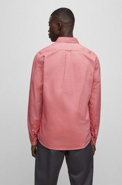 BOSS ORANGE Langarmshirt Rickert (1-tlg) mit Label-Stickerei auf der Brust