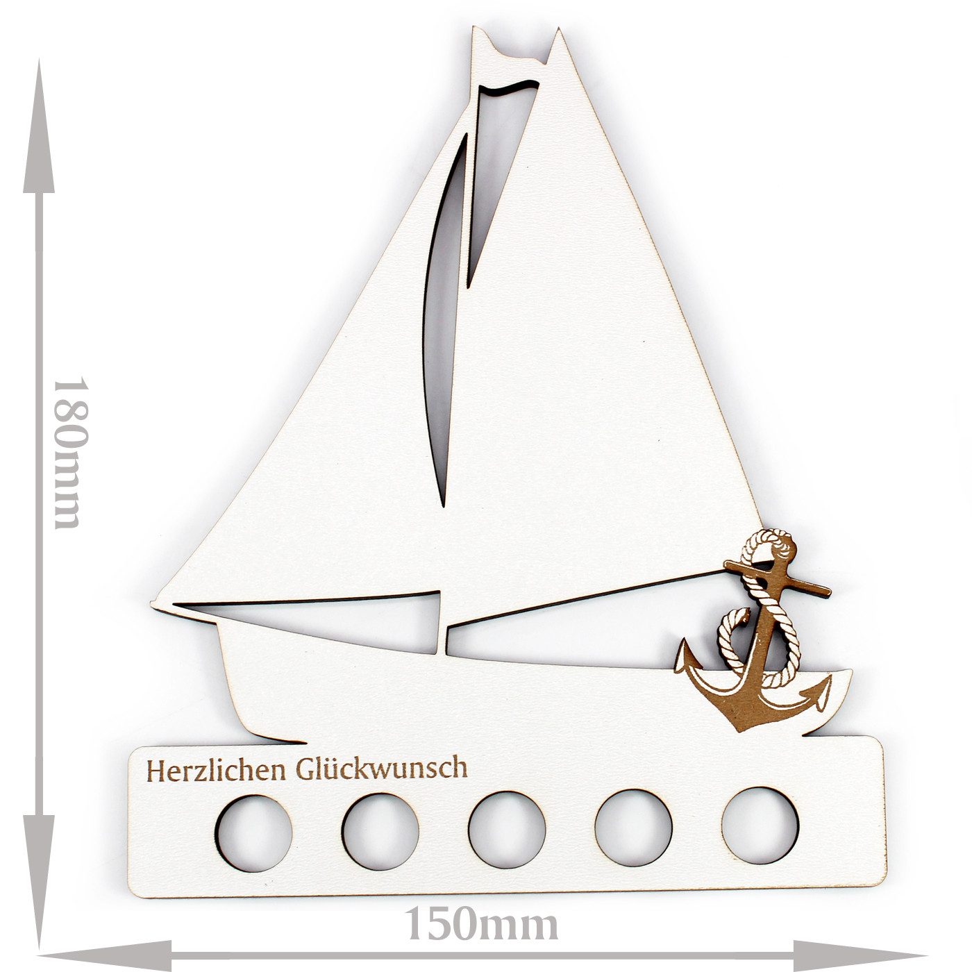 Dekolando Geschenkkarte Geschenk Schiff Hochzeit Geldgeschenk