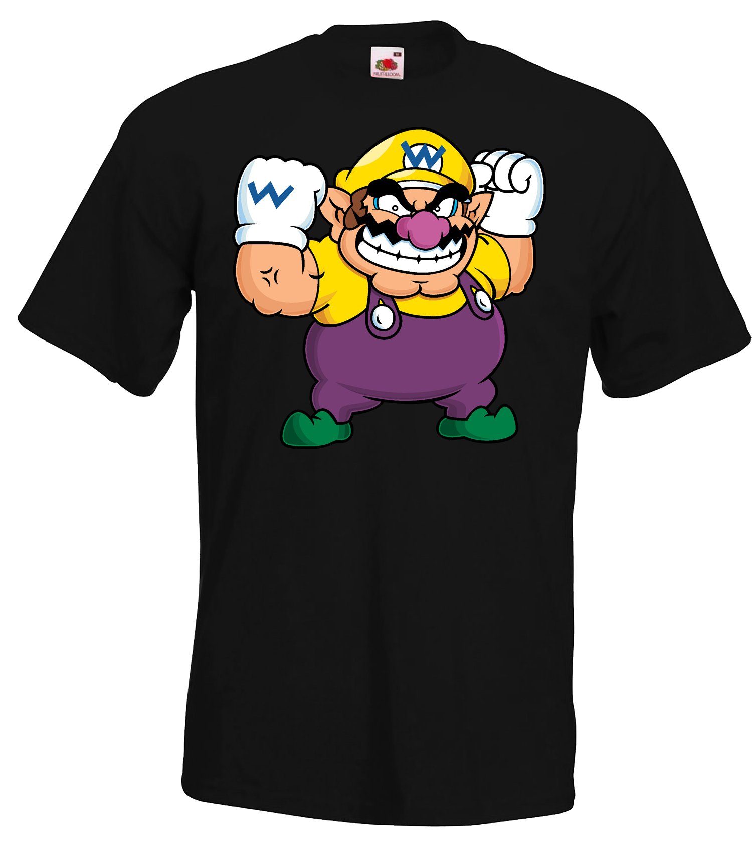 Youth Designz T-Shirt Wario Herren Shirt mit trendgiem Gaming Motiv Schwarz