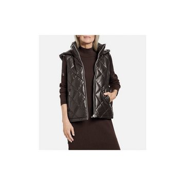 GERRY WEBER Softshellweste dunkel-braun (1-tlg)