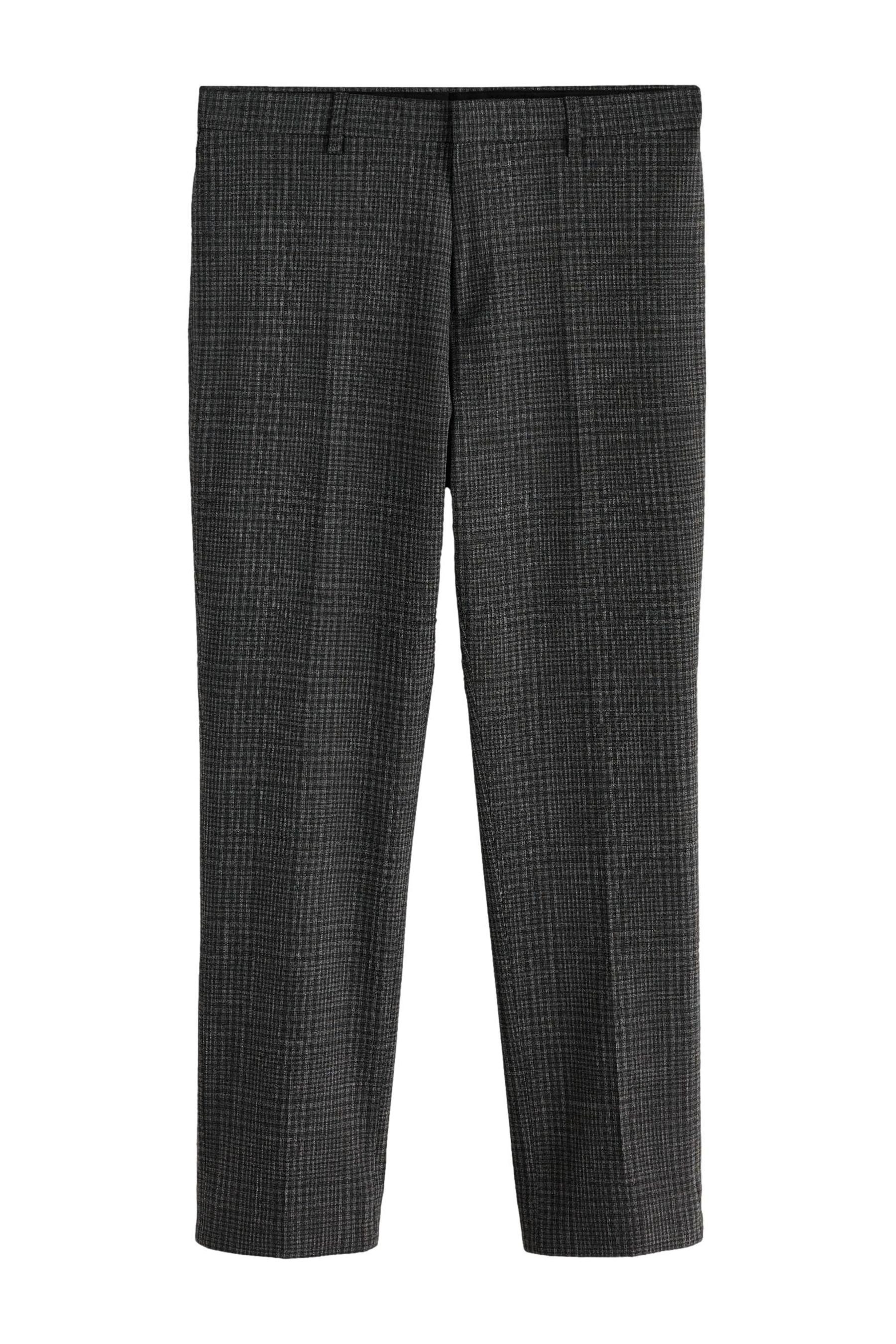Next Anzughose Strukturierte Slim Fit Boucle-Anzughose, Karos (1-tlg)