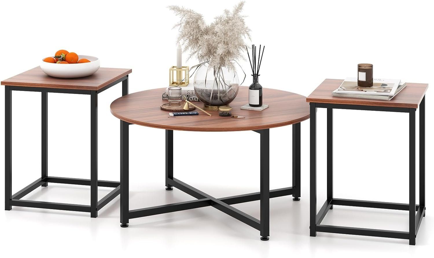 KOMFOTTEU Couchtisch Sofatisch (Set, 3-St), mit günstig online kaufen