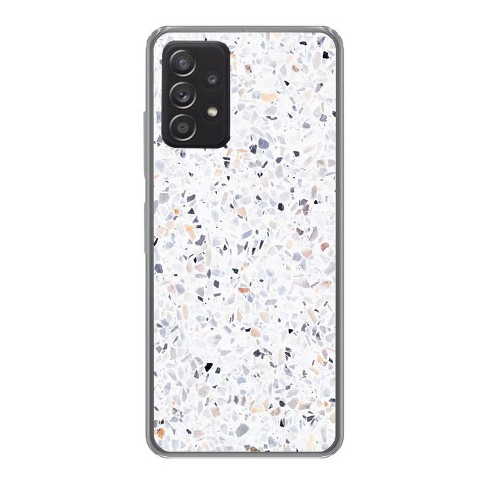 MuchoWow Handyhülle Granit - Struktur - Design - Weiß Handyhülle Telefonhülle Samsung Galaxy A33