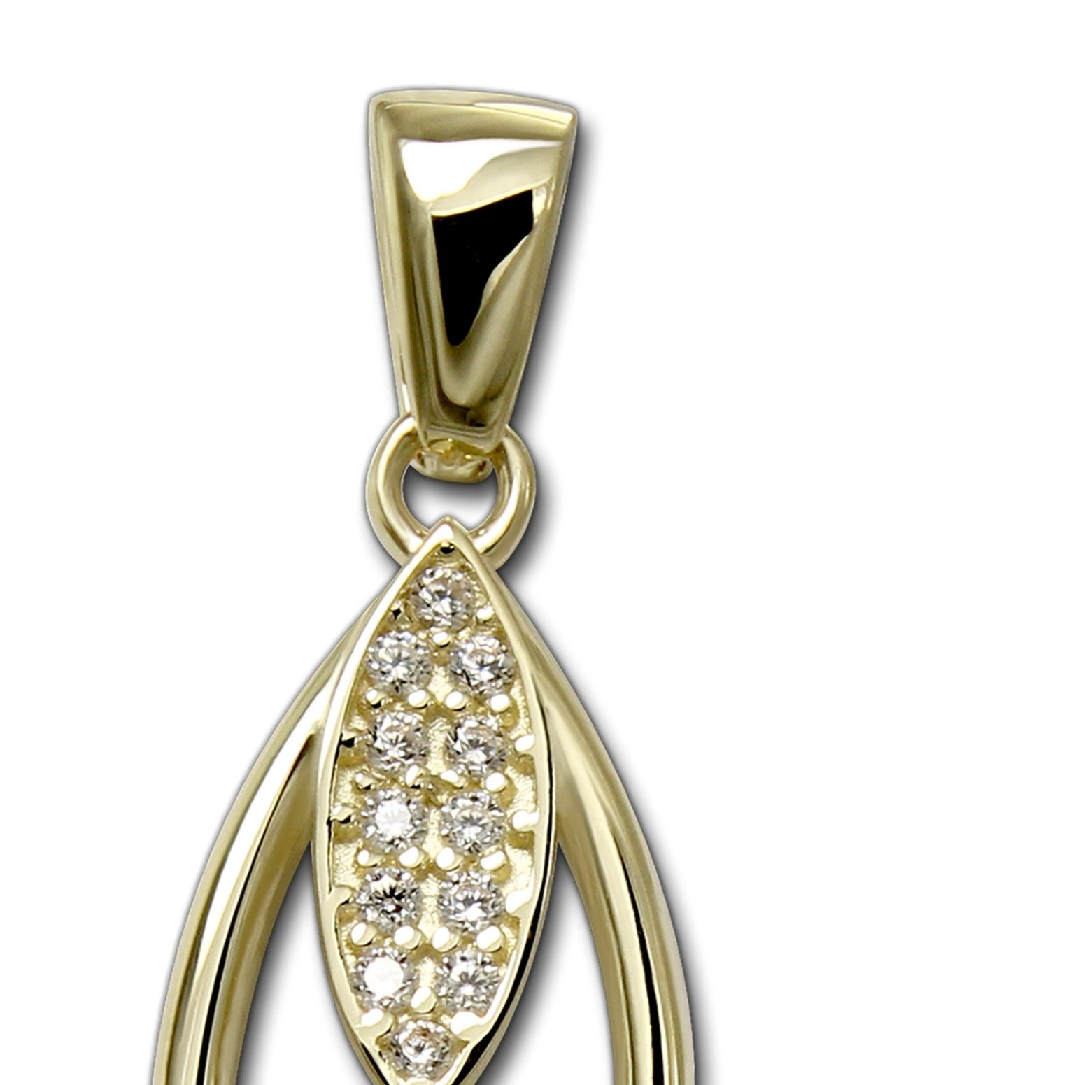 GoldDream Kettenanhänger GoldDream Kettenanhänger Ovale Zirkonia (Kettenanh günstig online kaufen