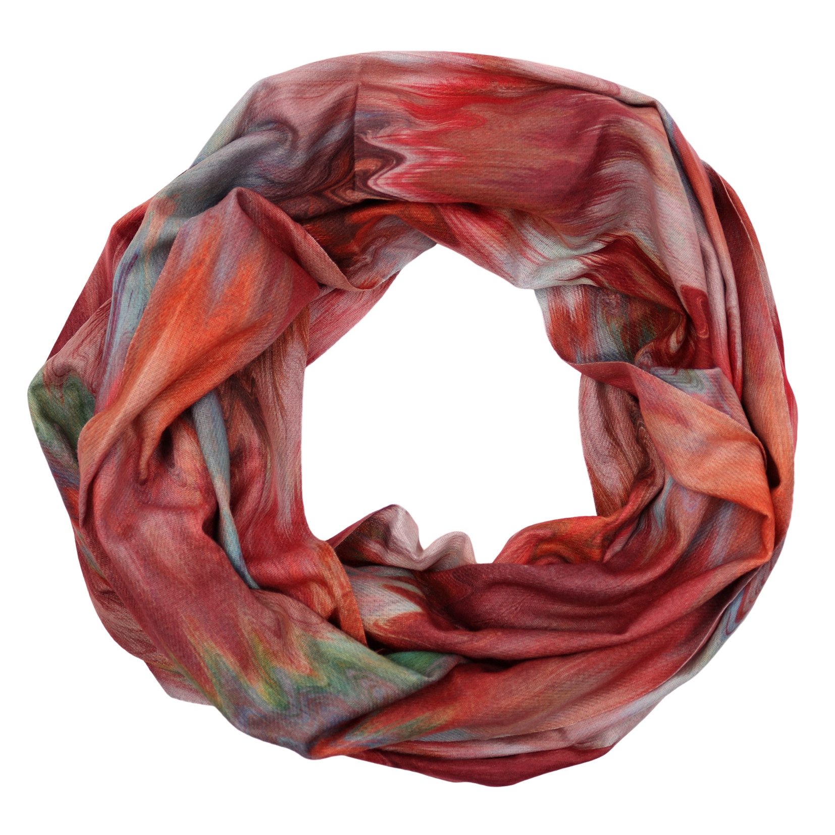 Loop Damen Schal mit ZickZack-Muster Weich aus 100% Viskose