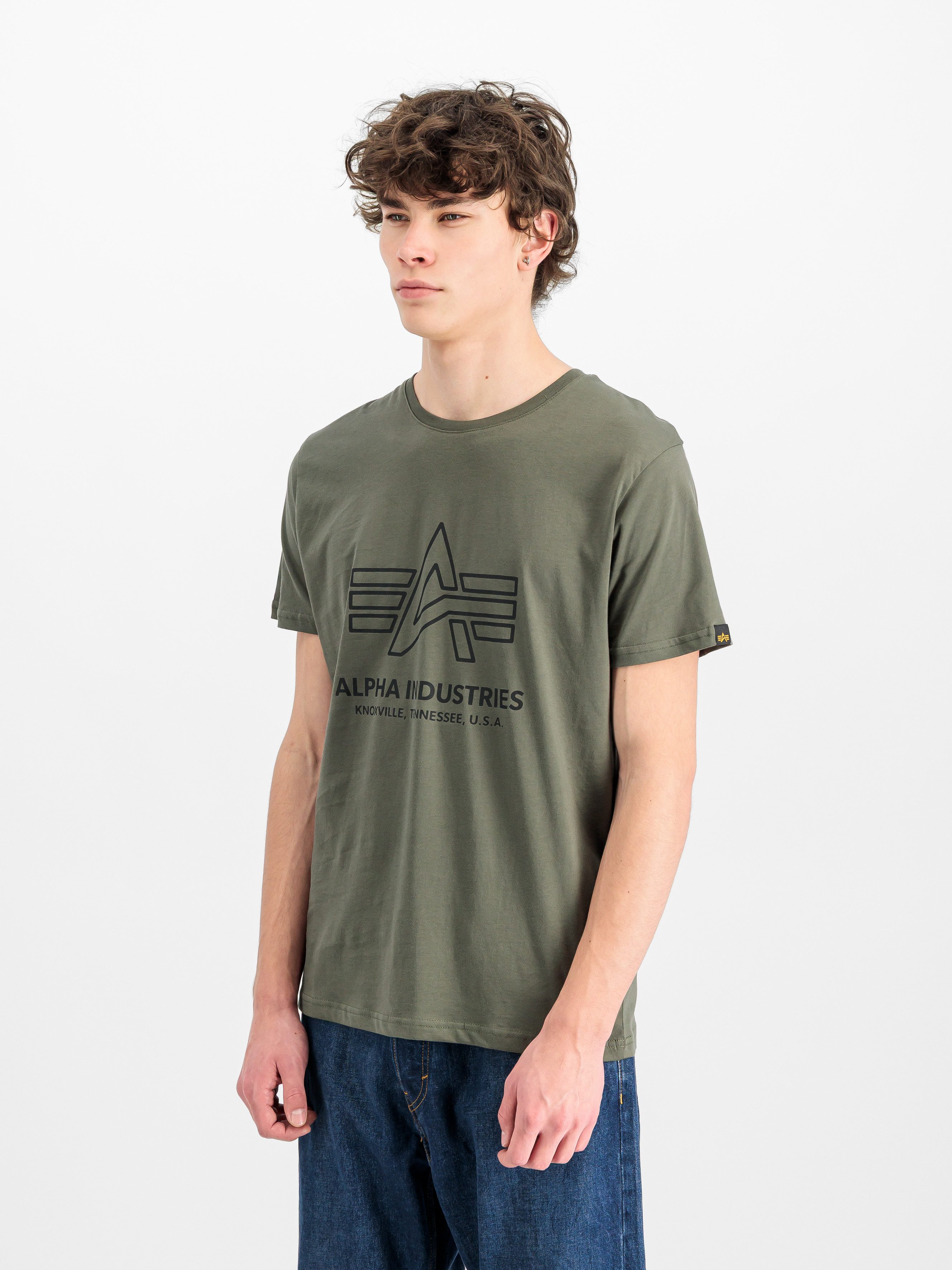 Alpha Industries Rundhalsshirt Logo Print T günstig online kaufen