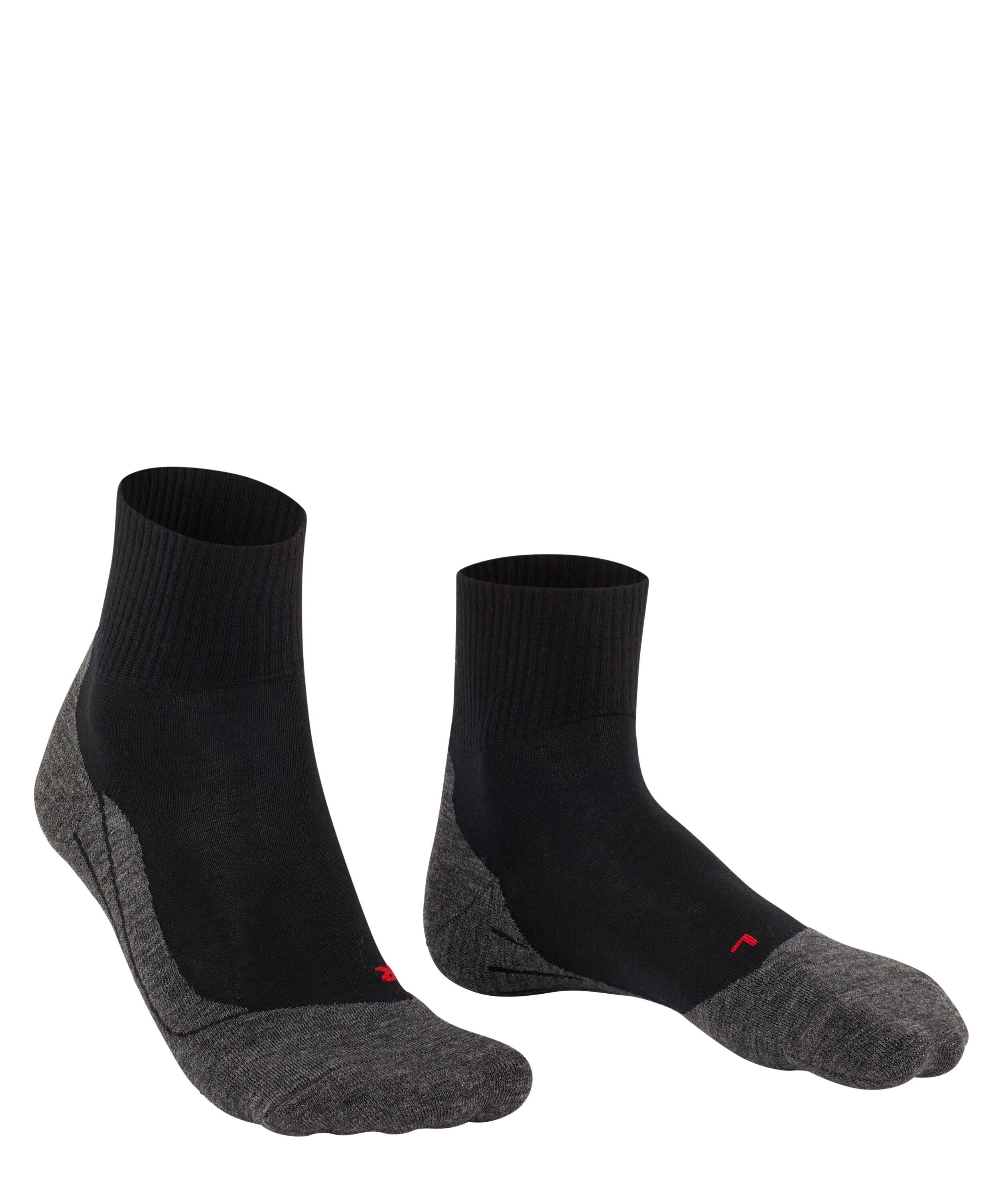 FALKE Wandersocken TK5 (1-Paar) Leicht und Freizeitwanderungen bequem (3010) Short für Wander black-mix Wool